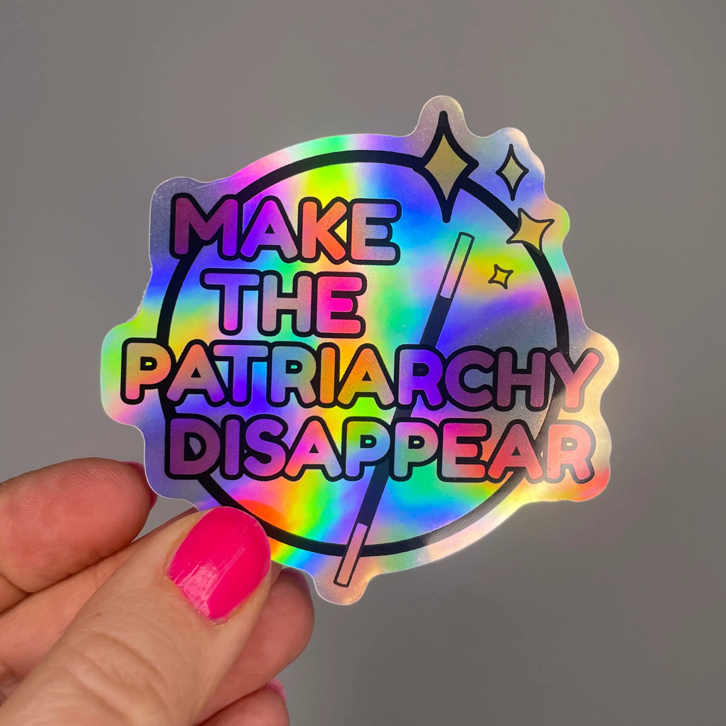 make the patriarchy disappear stickers
