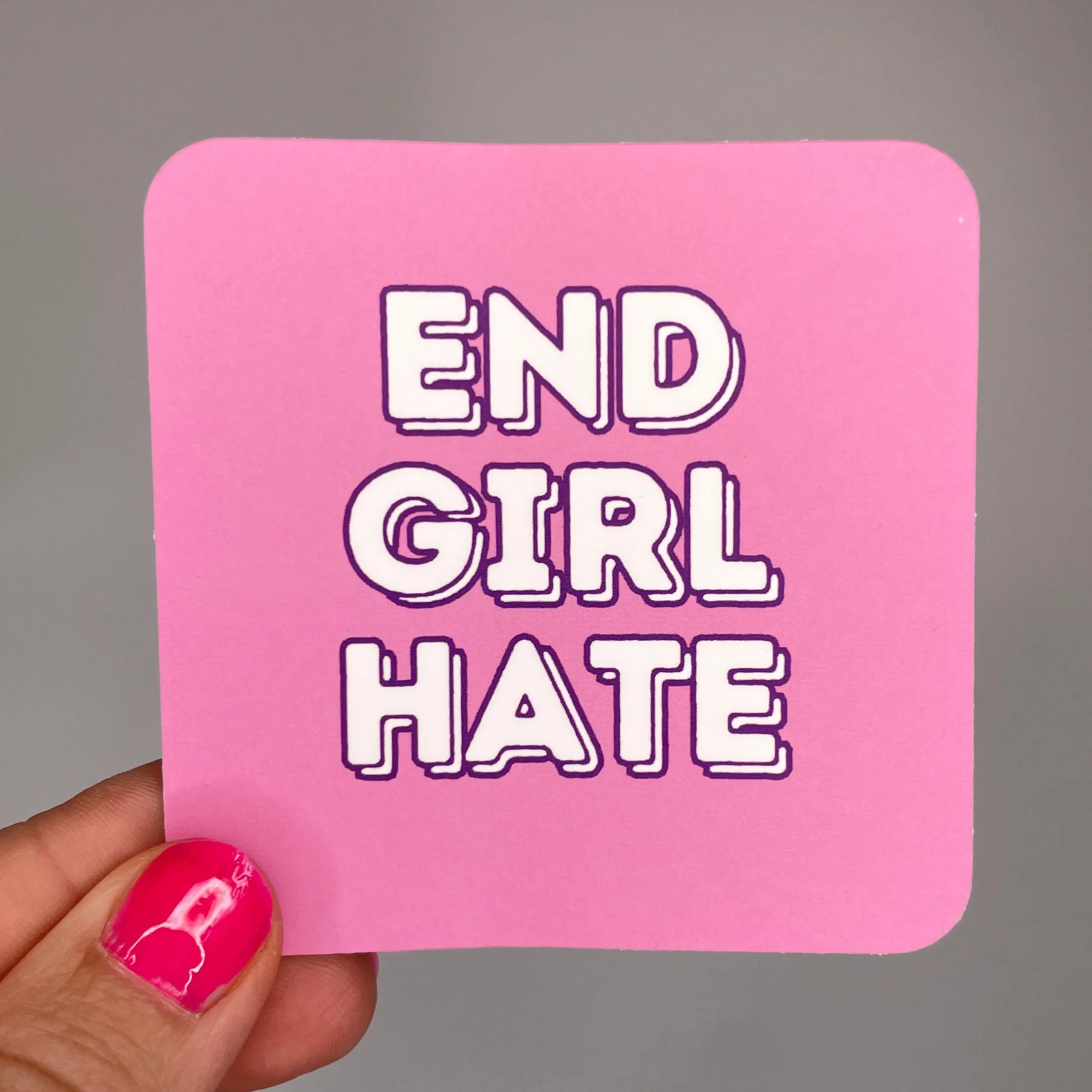 End girl hate sticker