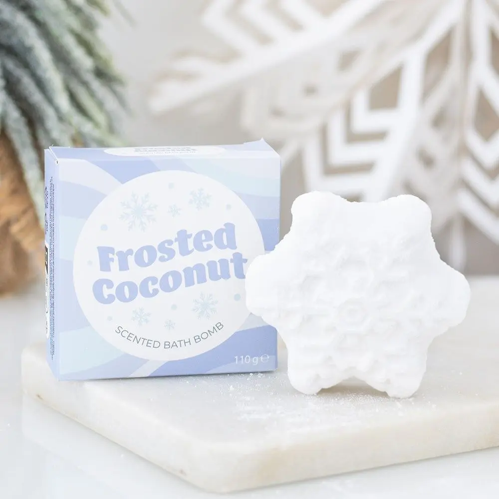 Frosted Coconut Snowflake Bath Bomb