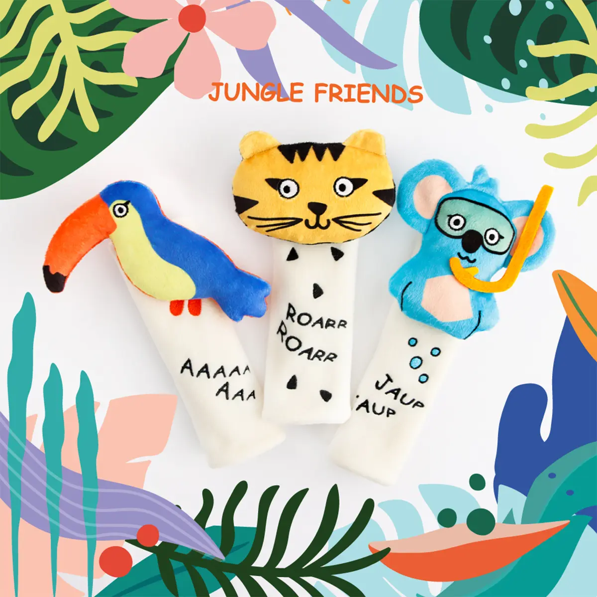 Milk&Moo Jungle Seat Belt Cover Set for Kids