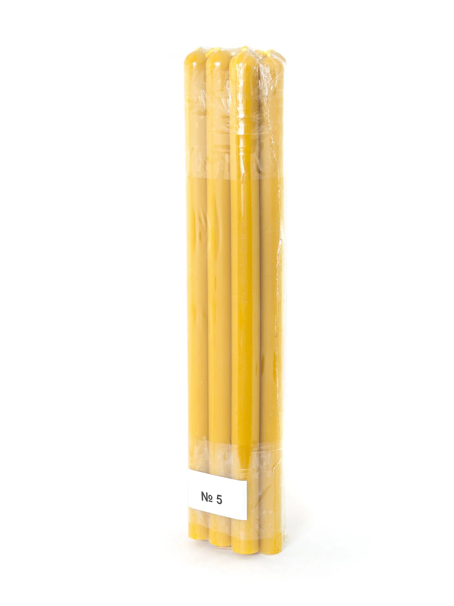 Beeswax Church Candles №5 – Pack of 10