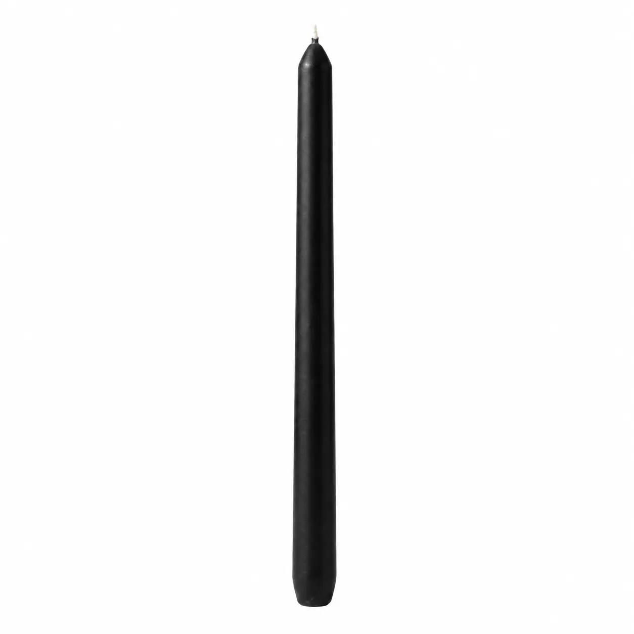 Black Wax Taper Candle 20 × 240 mm