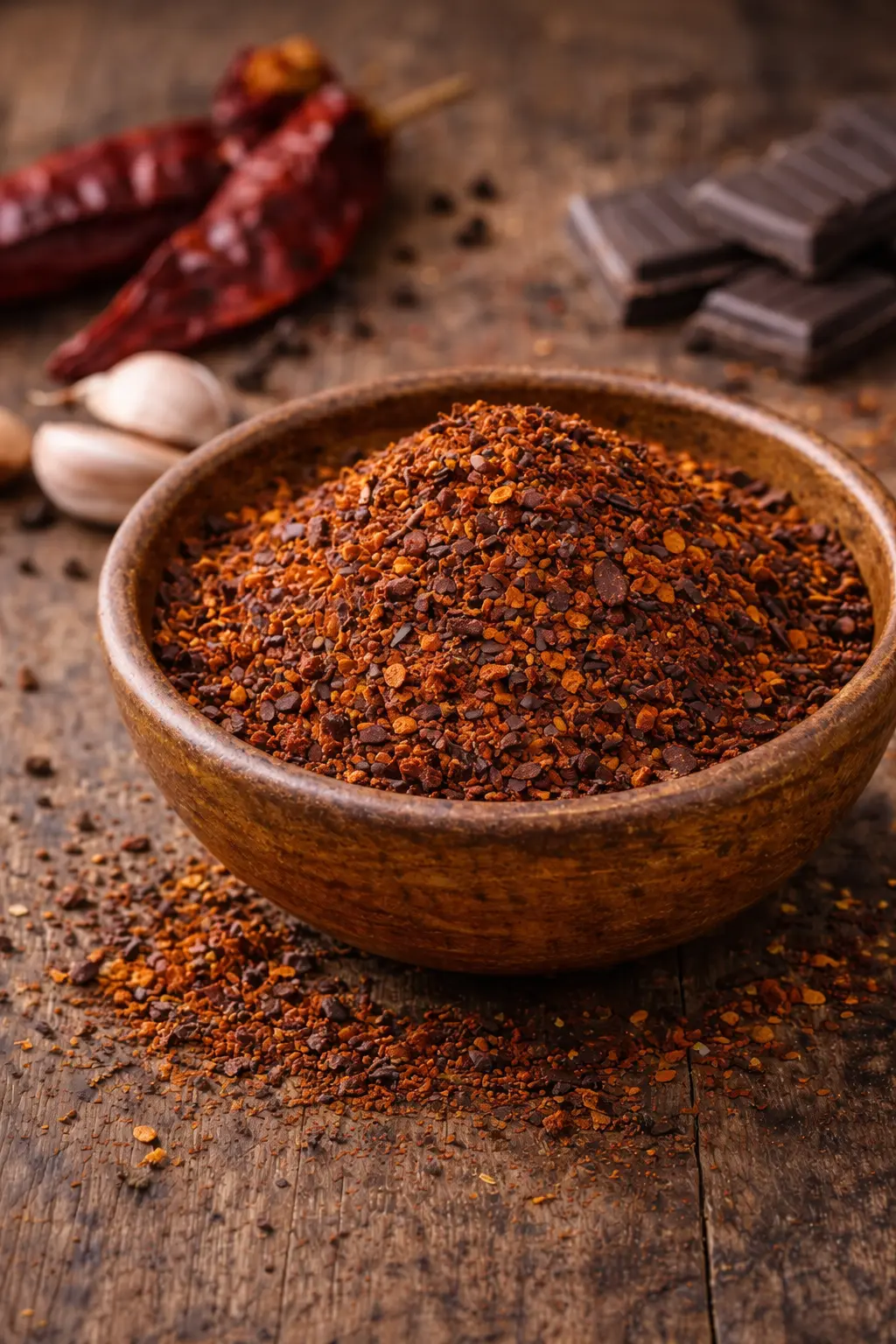 cacao con chile ahumado