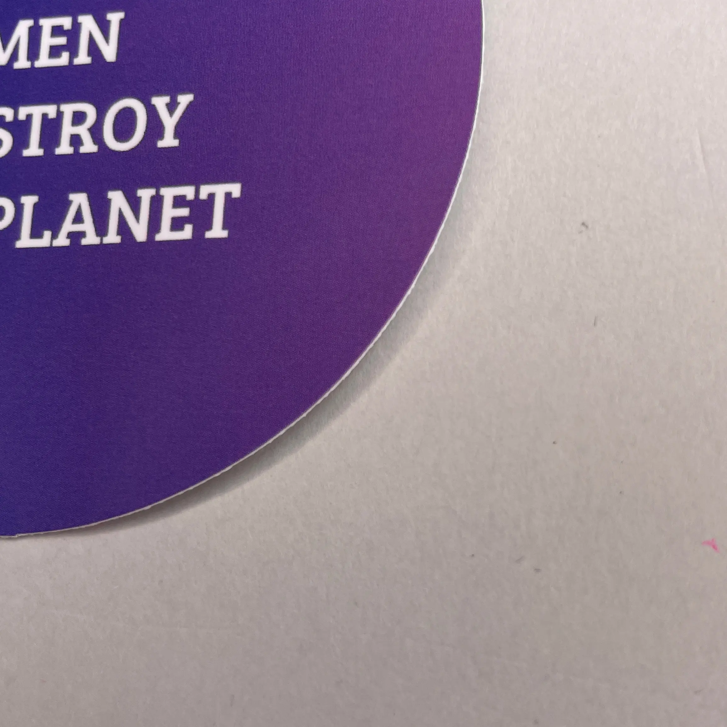 white old men destroy the pleatn Sticker