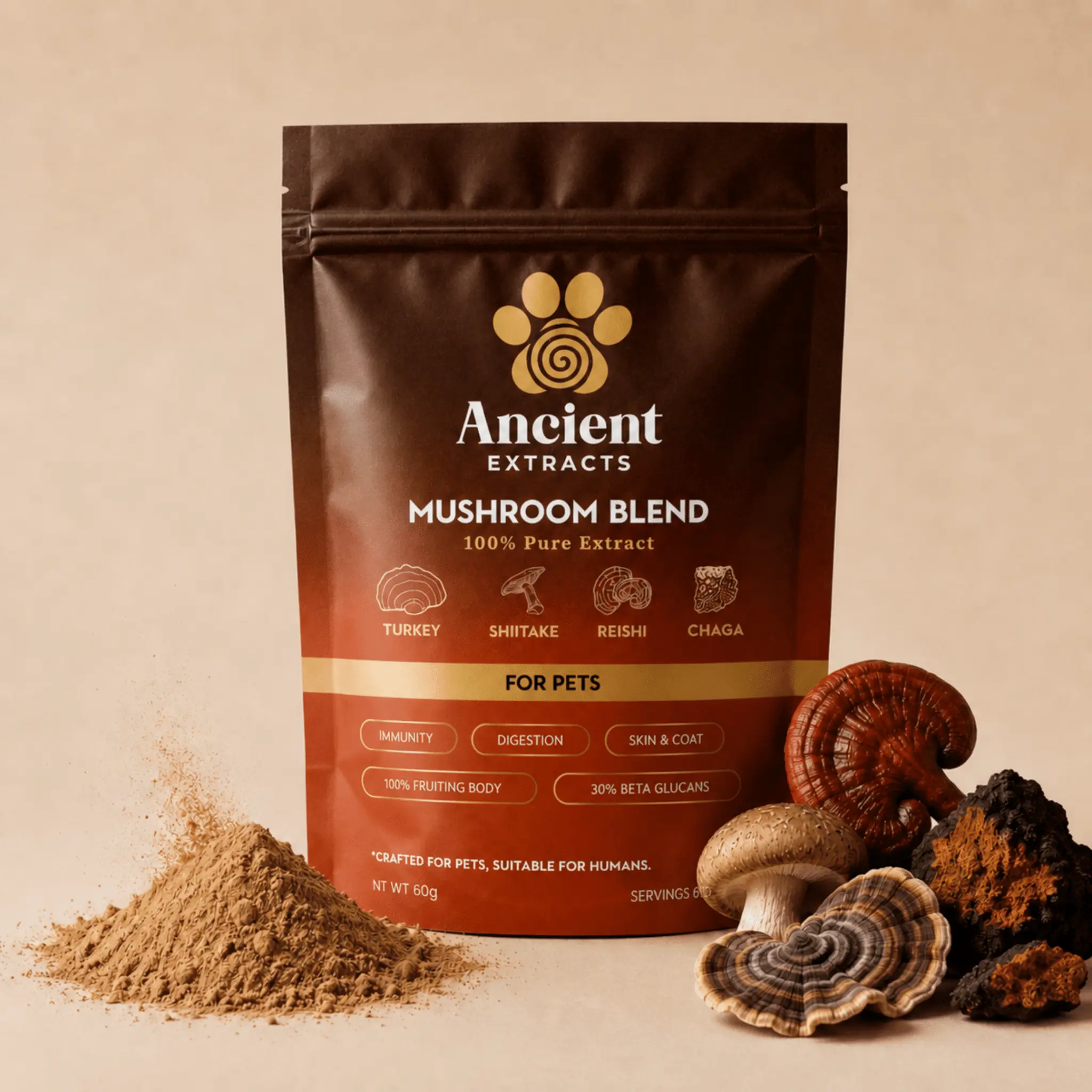 Ancient Extracts Pet Wellness Extract Blend | Immune & Digestive Support | Daily Pet Supplement