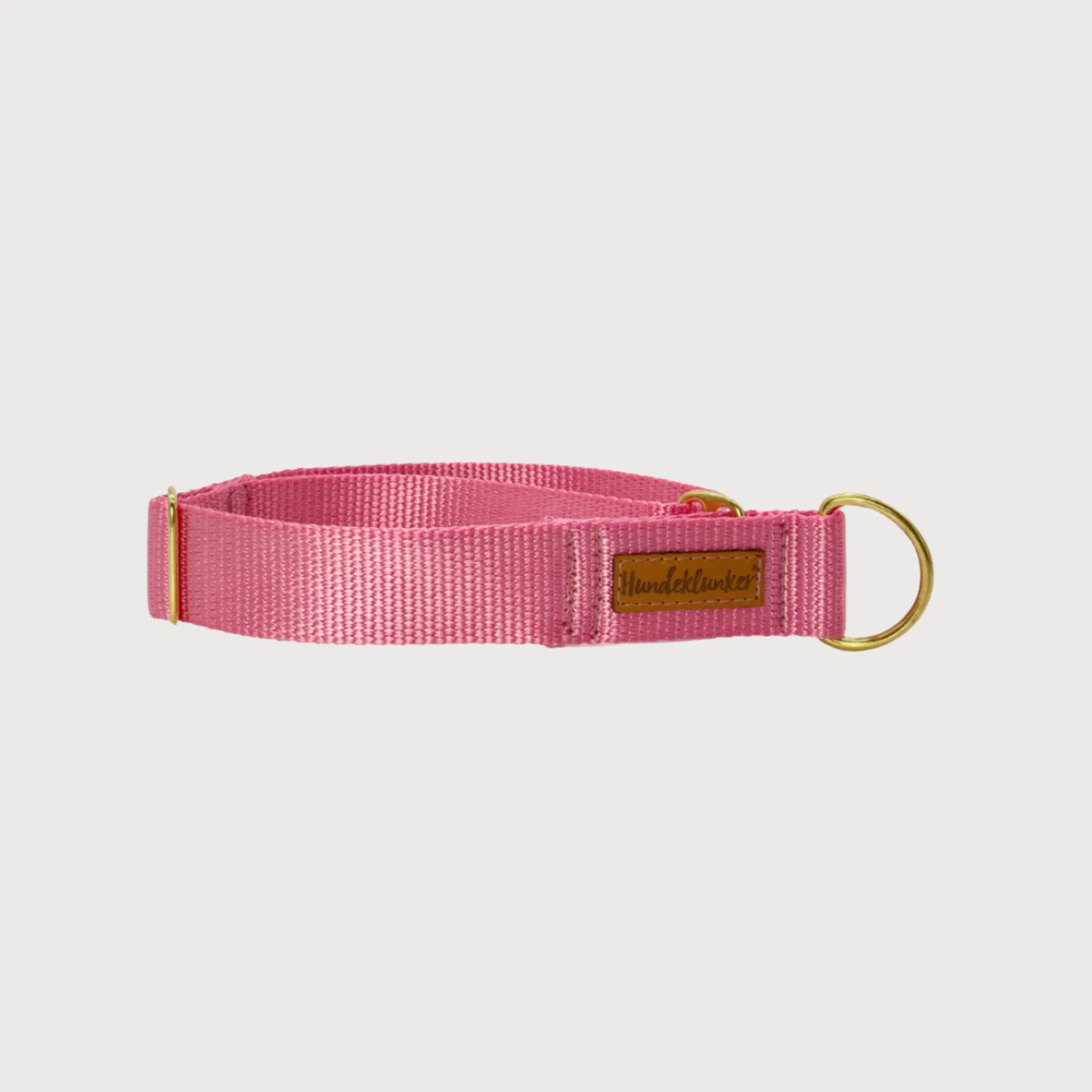 Collier coulissant pour chien rose basique