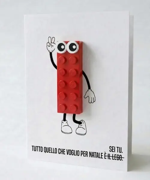 All I Want for Christmas Postal Card – Building Brick