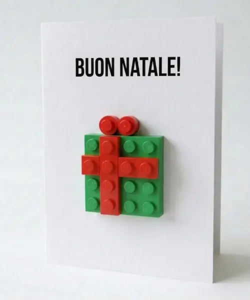 Christmas Gift Postal Card – Building Brick