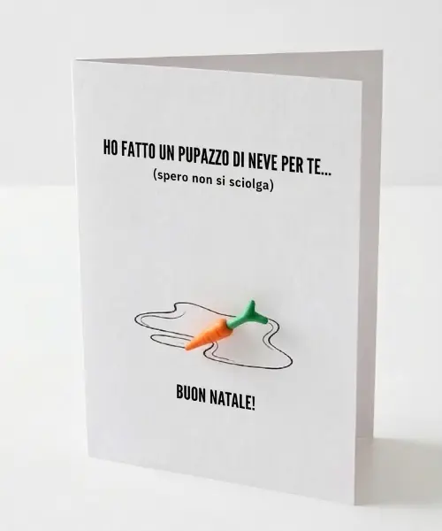 Snowman Postal Card – Building Brick