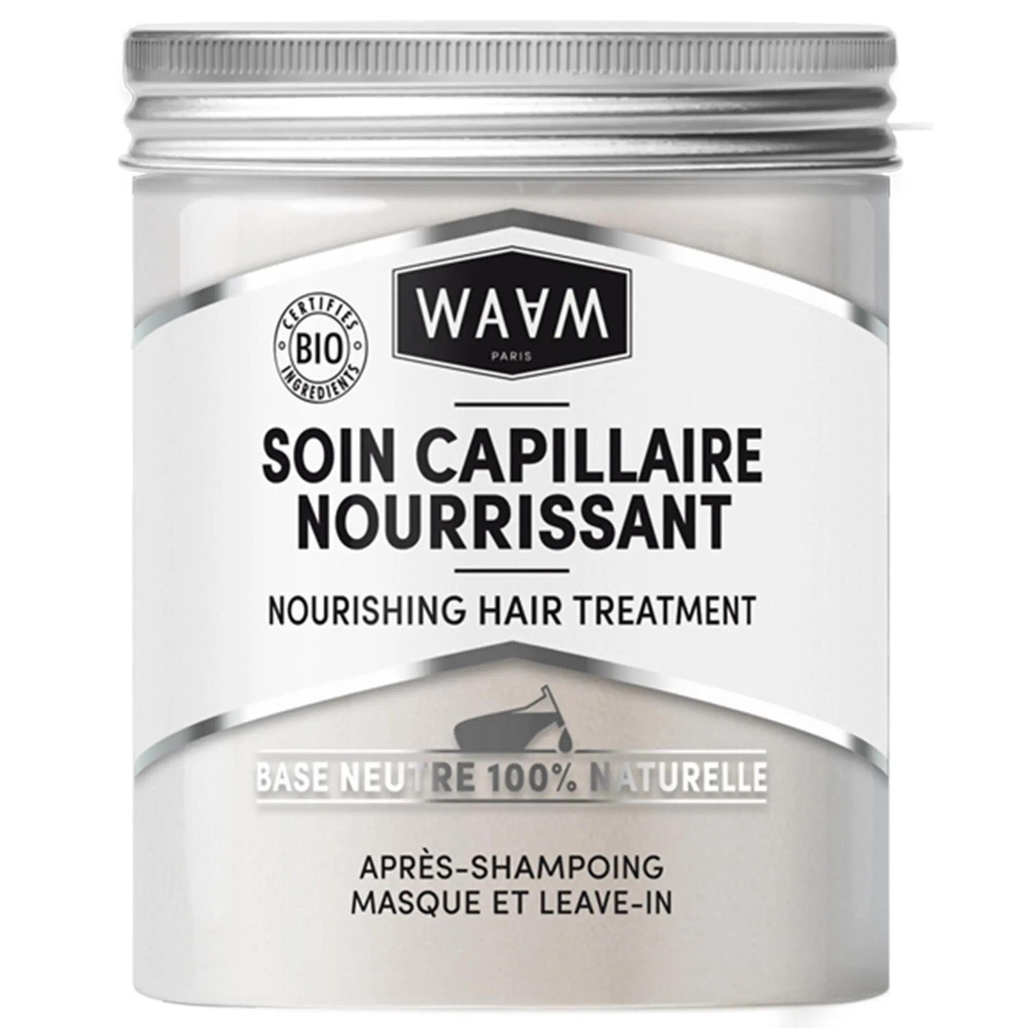 Nährende Haarpflege – Schützende und pflegende, vielseitig anwendbare, neutrale Haarmaske – Vegan – 300 ml