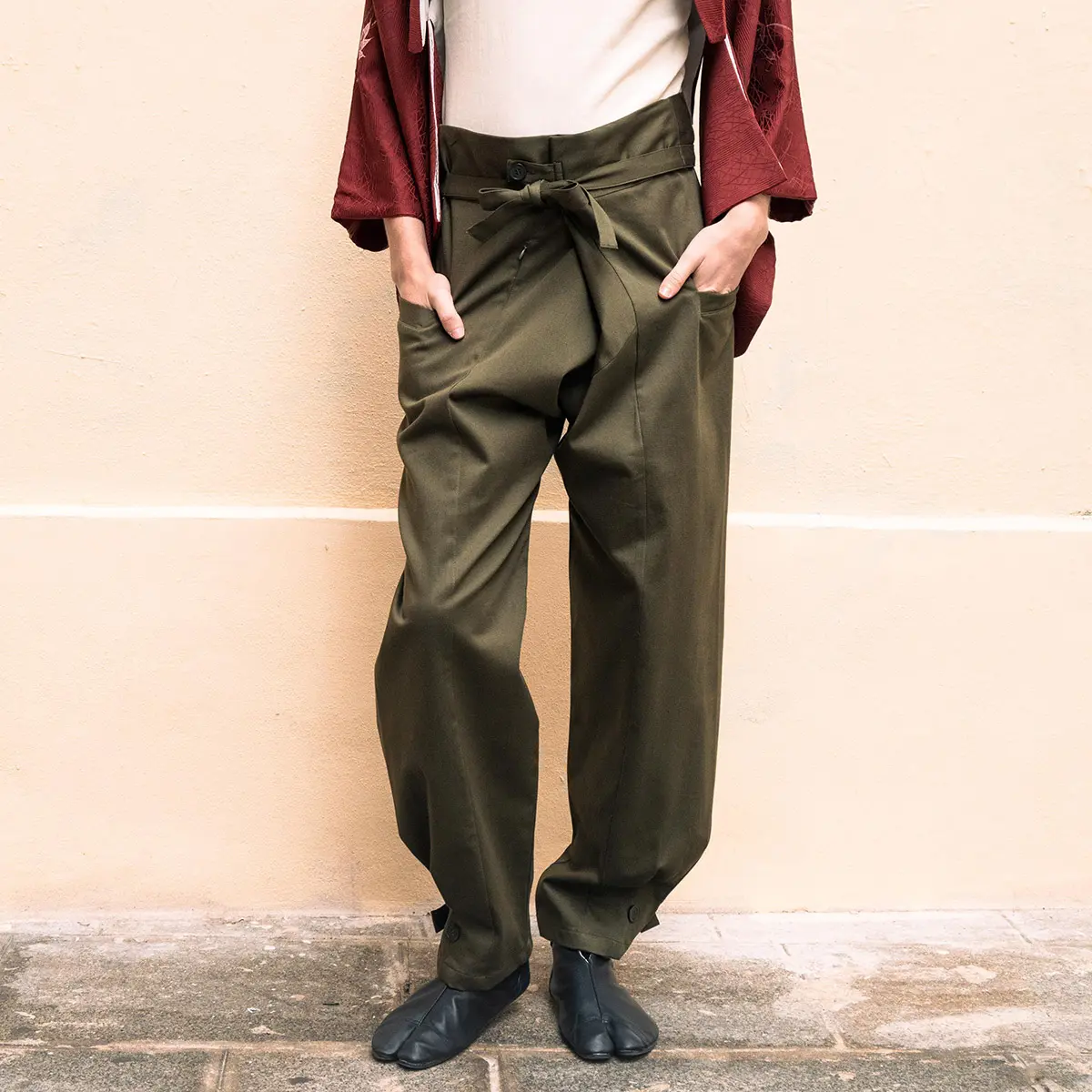 Fred unisex double-breasted trousers, 100% cotton