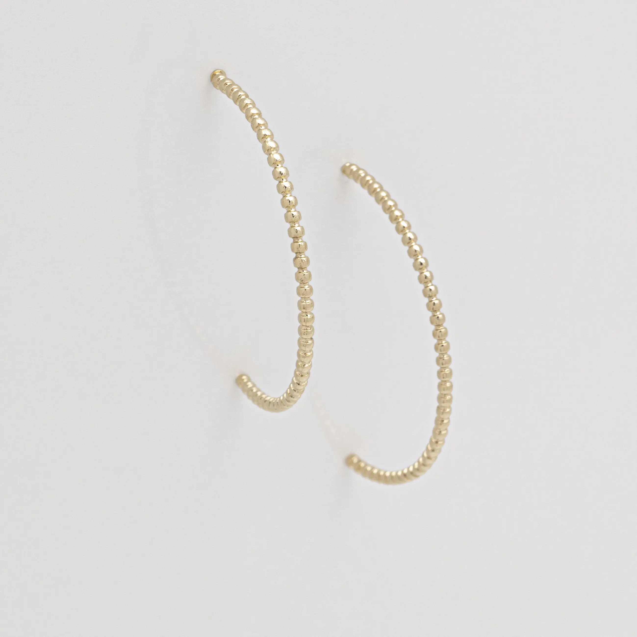 Mini Beads CIRCLE Hoops