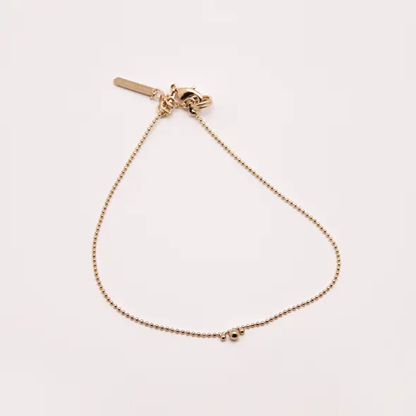 CIRCLE mini bead ankle chain