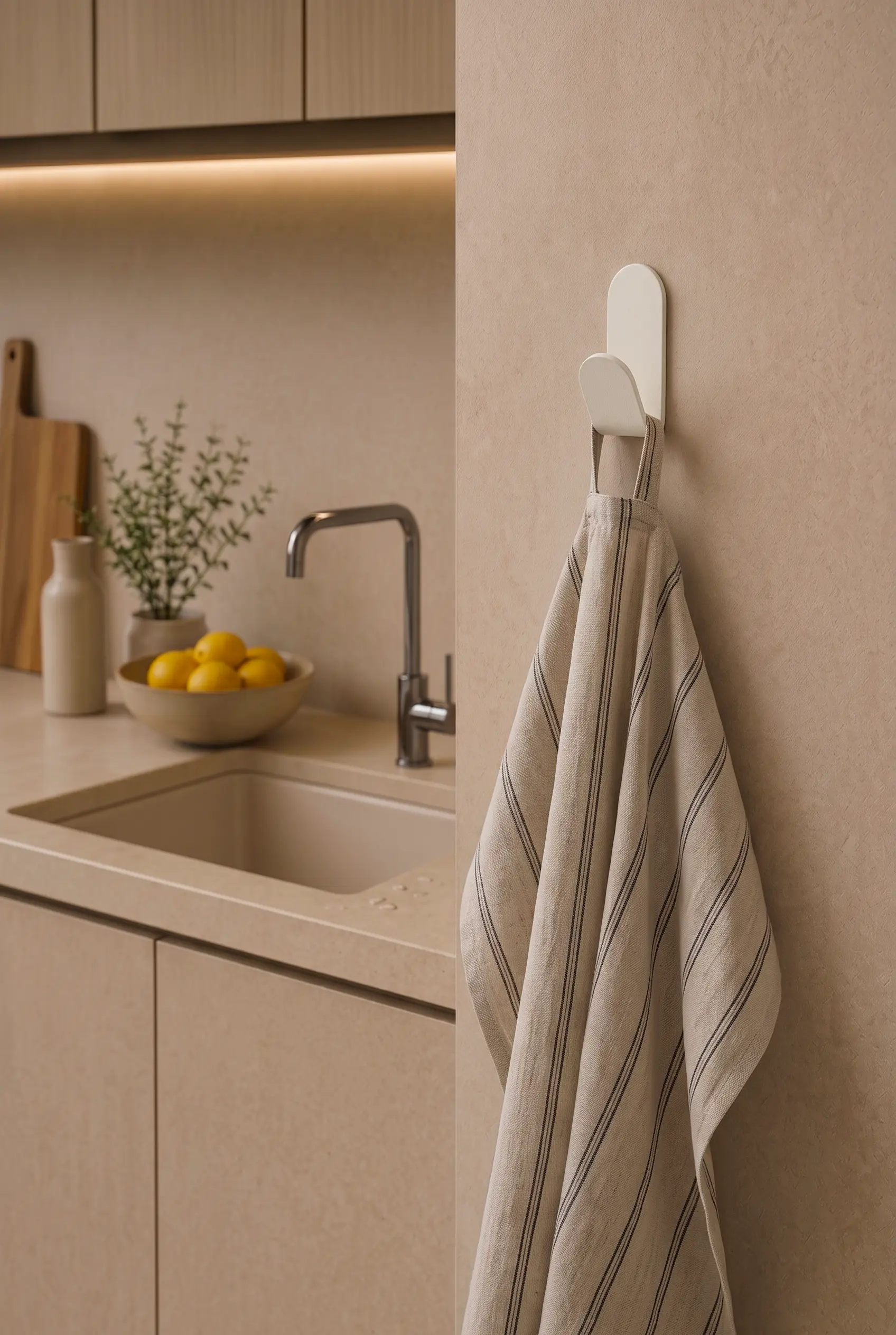 Kitchen hook | Towel hook | No drilling required