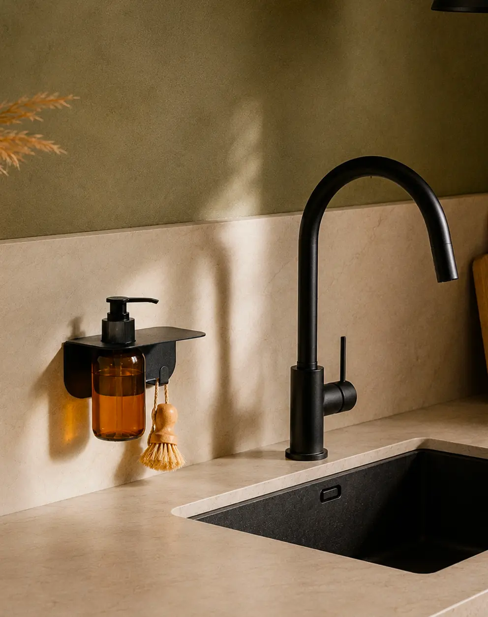 Bottle holder with hook | Kitchen | With or without drilling |