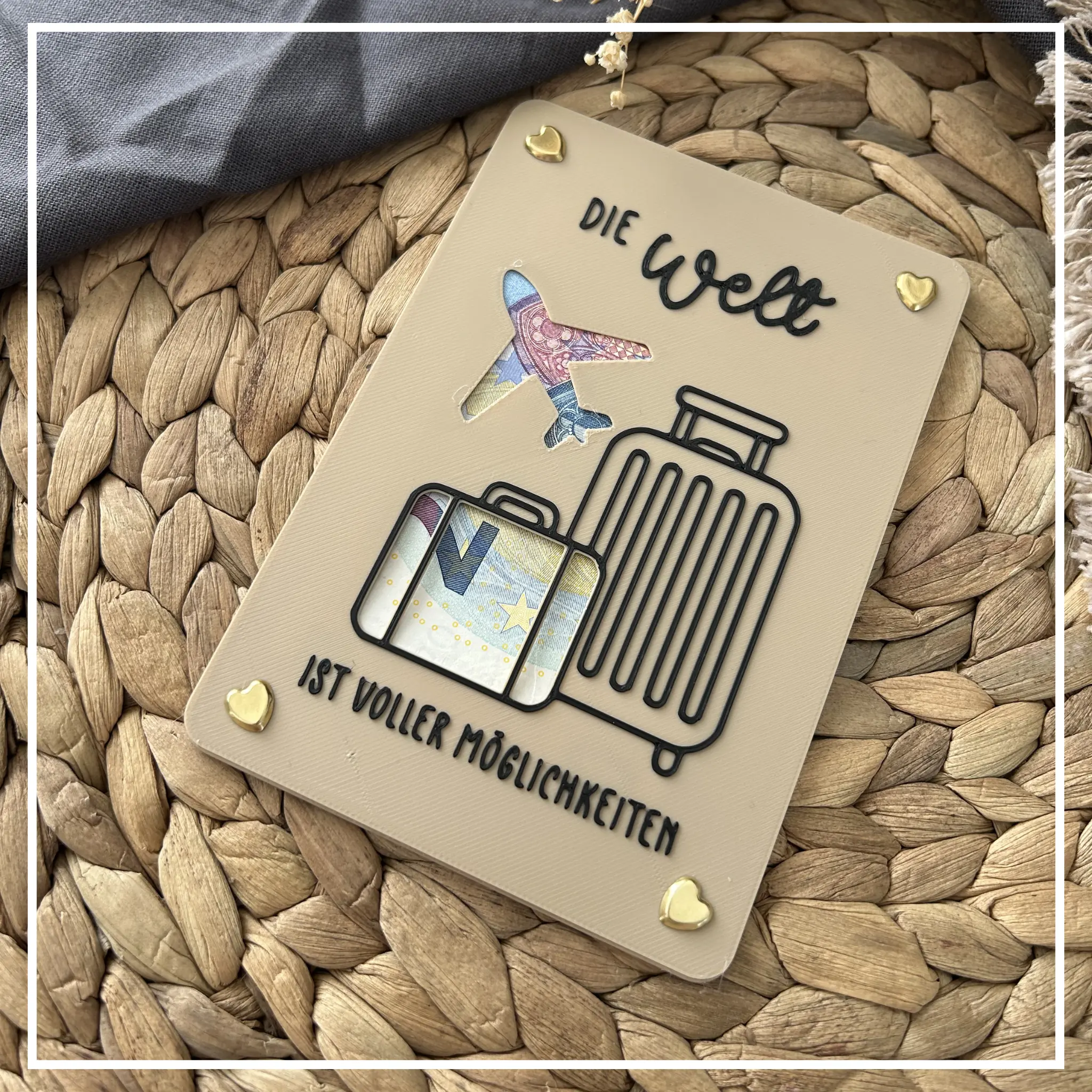 Tarjeta de regalo en efectivo - Empaques creativos para regalos en efectivo - Impulso financiero, agradecimiento e idea de regalo Maleta de agradecimiento