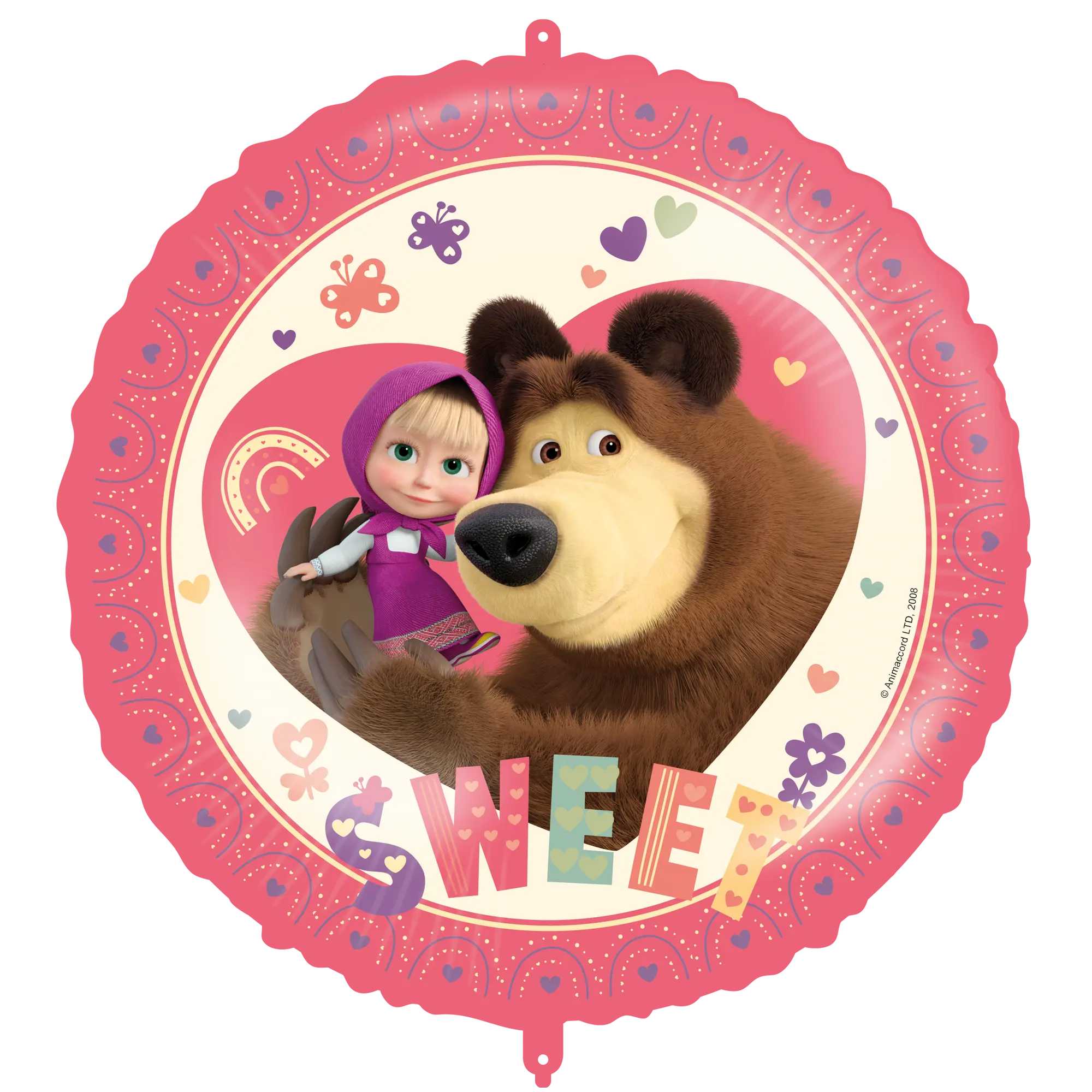 1 Globo de aluminio de 46 cm - Masha Dulce Corazón