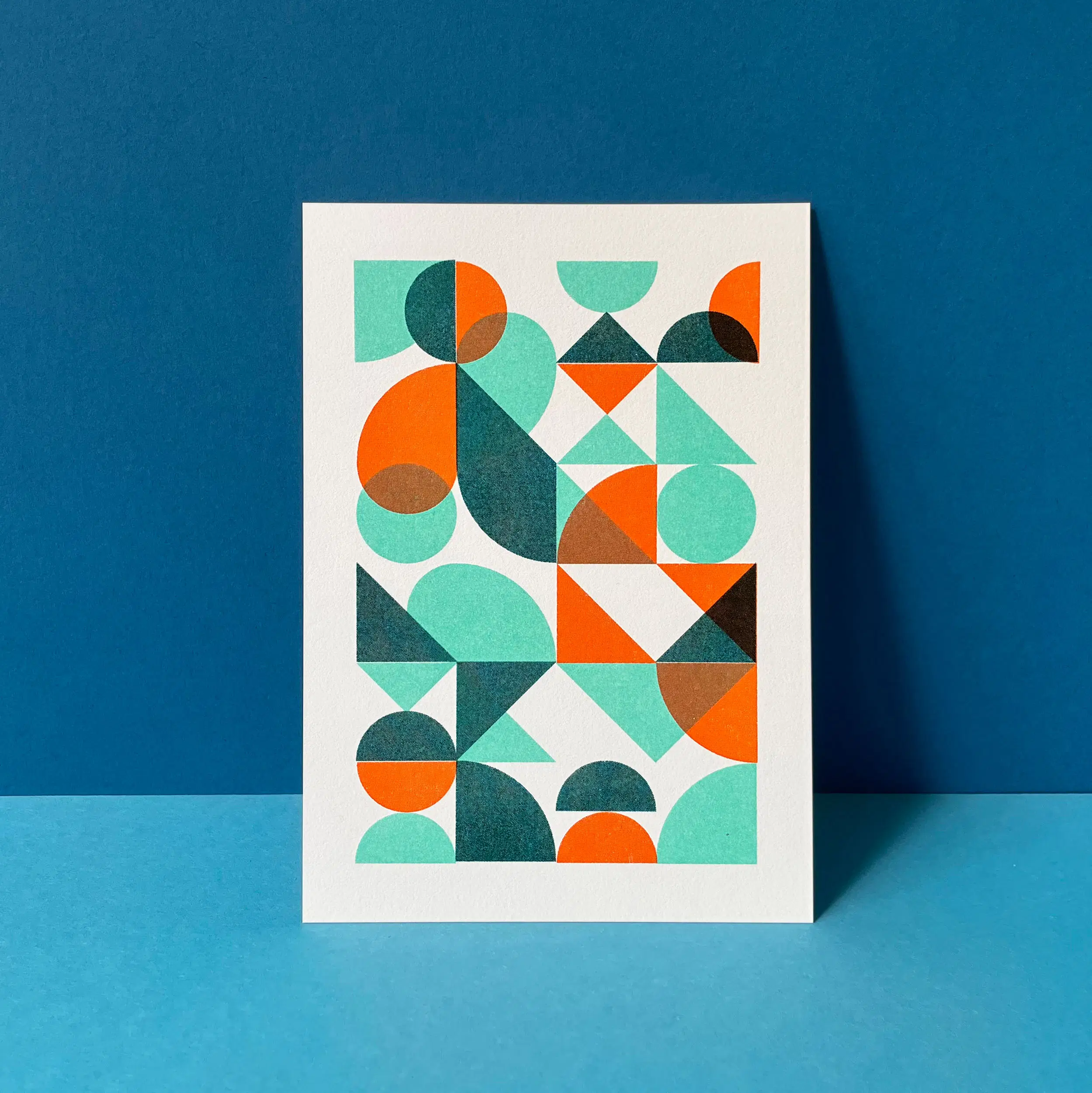Risograph postcard, Small Mo, Risography, DIN A6