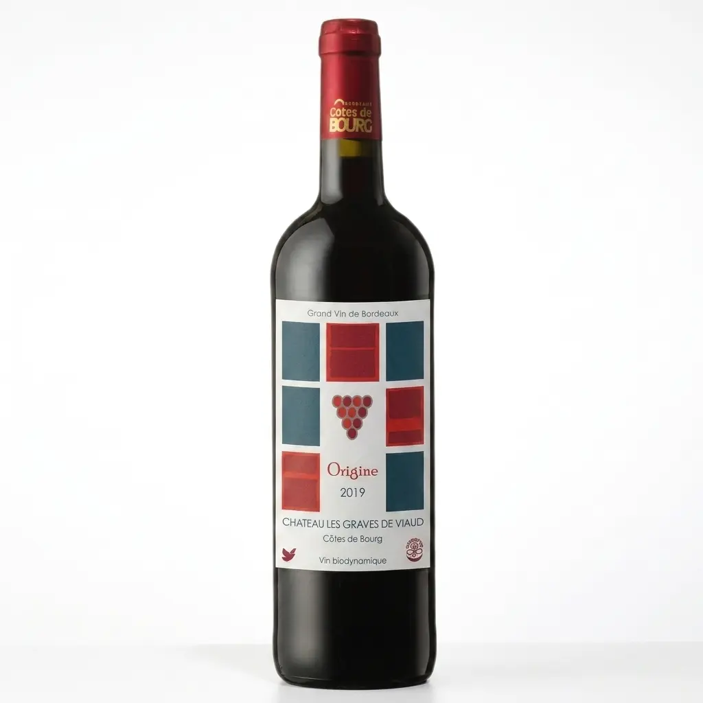 Château Les Graves de Viaud, Origine 2020.Bordeaux - Côtes de Bourg, Certified Organic Biodynamic Wine (Demeter) Copy