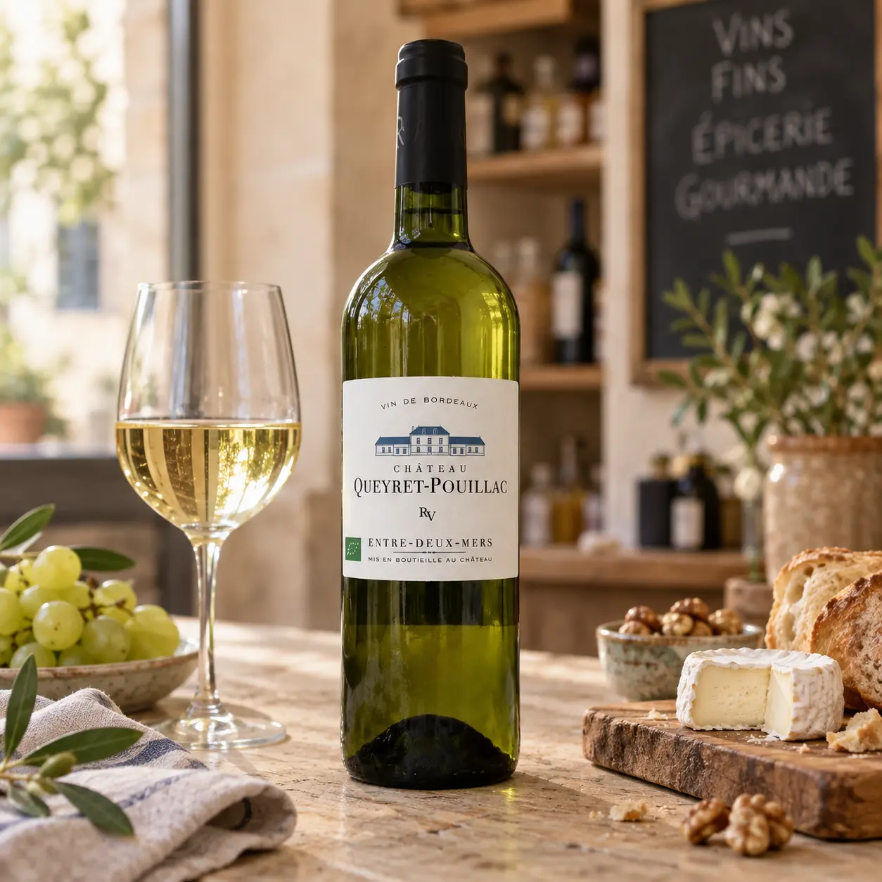 Organic white wine - Château Queyret Pouillac, Entre-deux-Mers