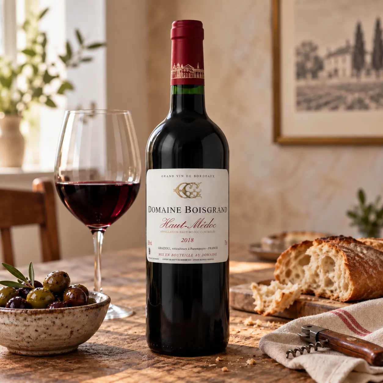 Vin rouge - Domaine de Boisgrand, Haut-Médoc 2018