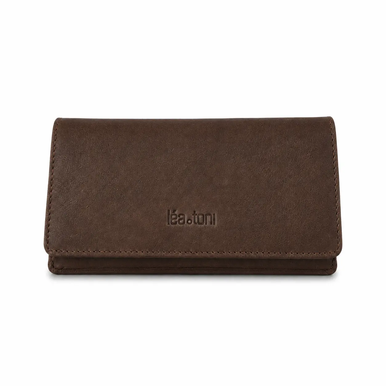 Evy brown full-grain leather companion
