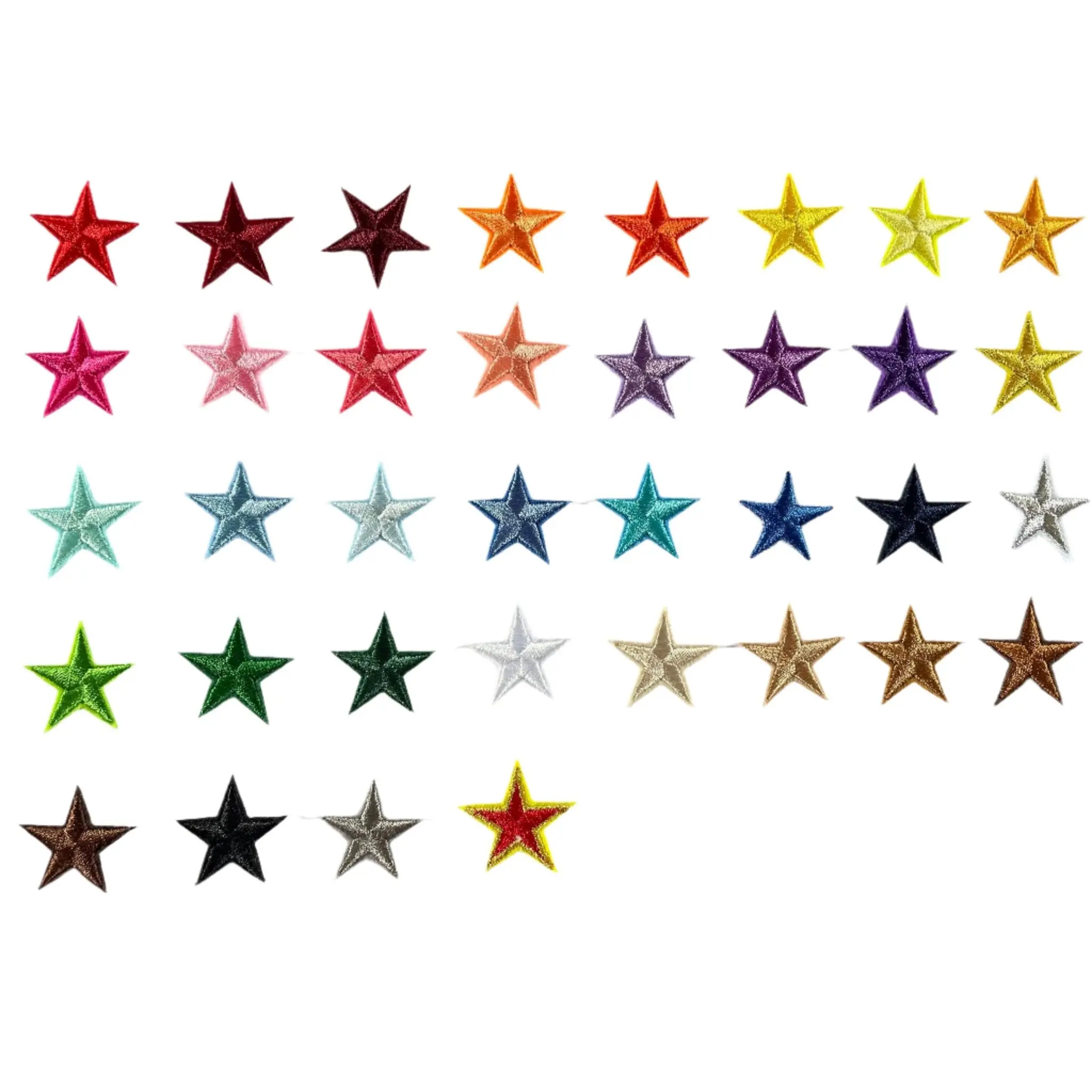 Stars Iron On Patches - small