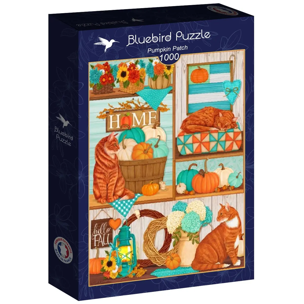 Rompecabezas de 1000 piezas - Patchwork de calabazas