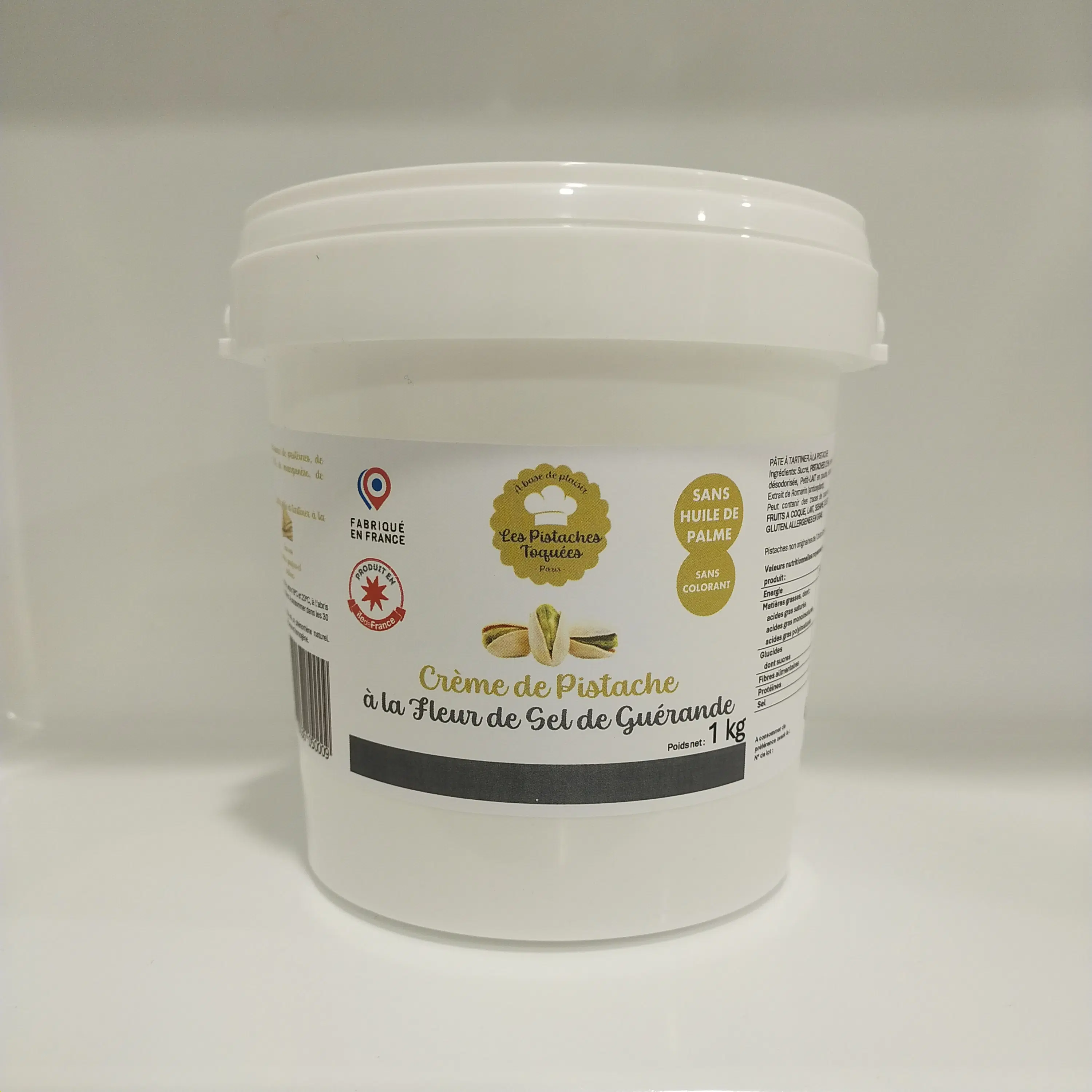 Pistachio Cream Spread with Guérande Fleur de Sel 1kg