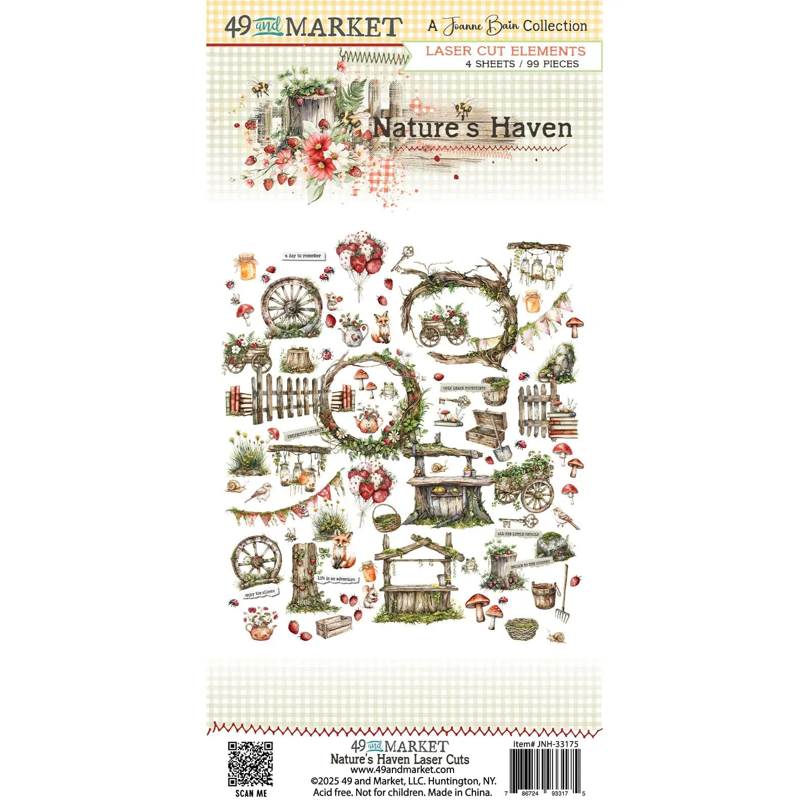 49 And Market Nature's Haven - Laser Cut Element Set - JNH-33175