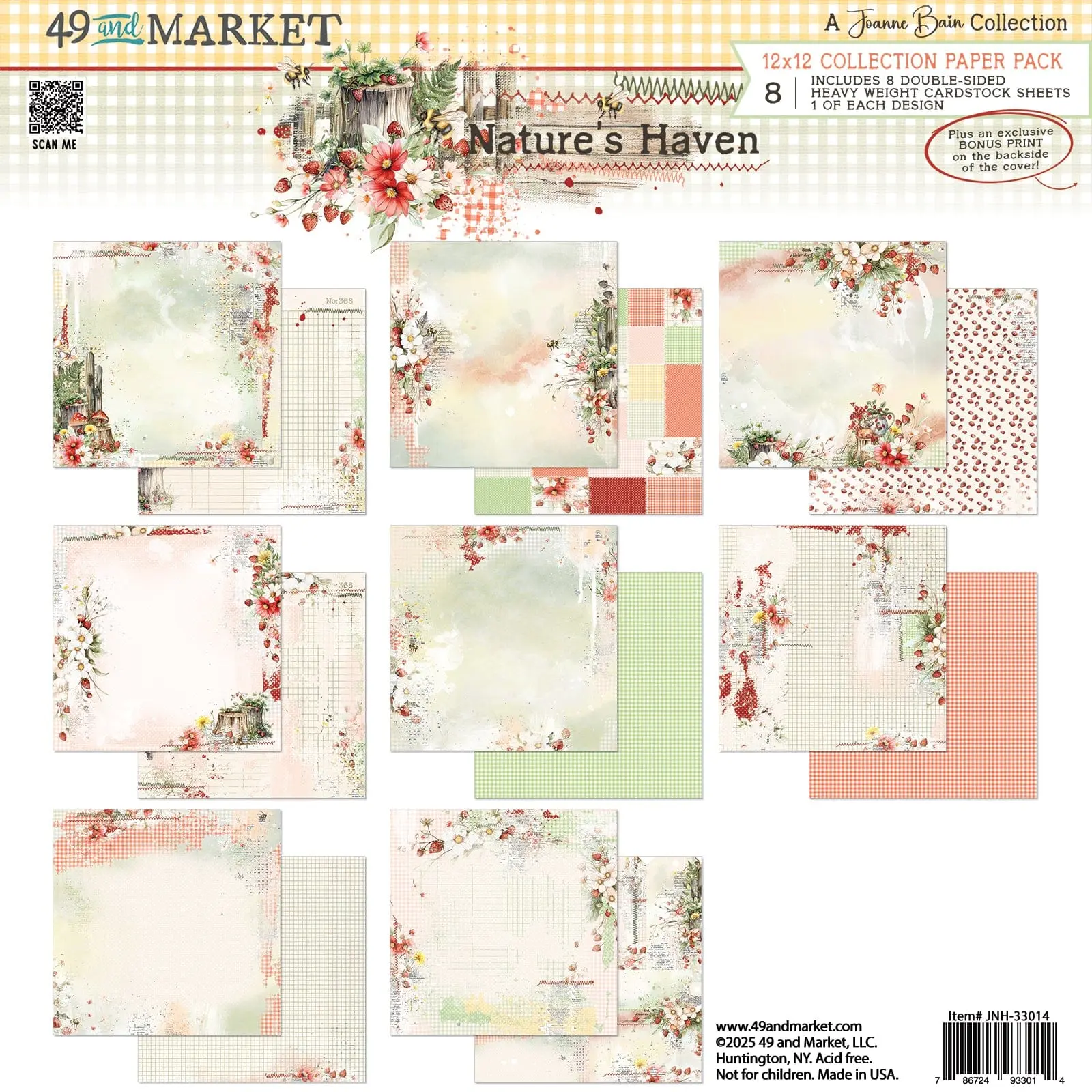 49 And Market 12" x 12" Nature's Haven - Patterned Pad - JNH-33014