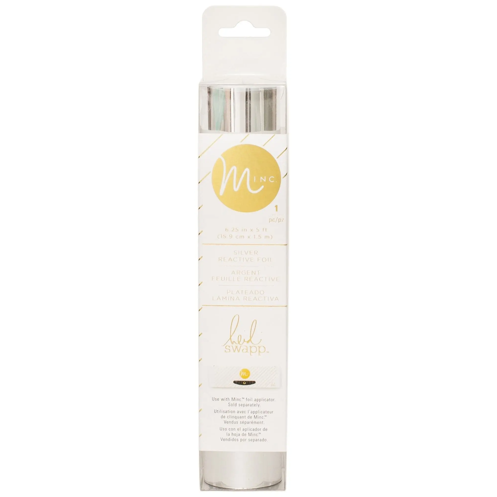 Heidi Swapp MINC Reactive Foil Roll – Silver – 6" x 5ft