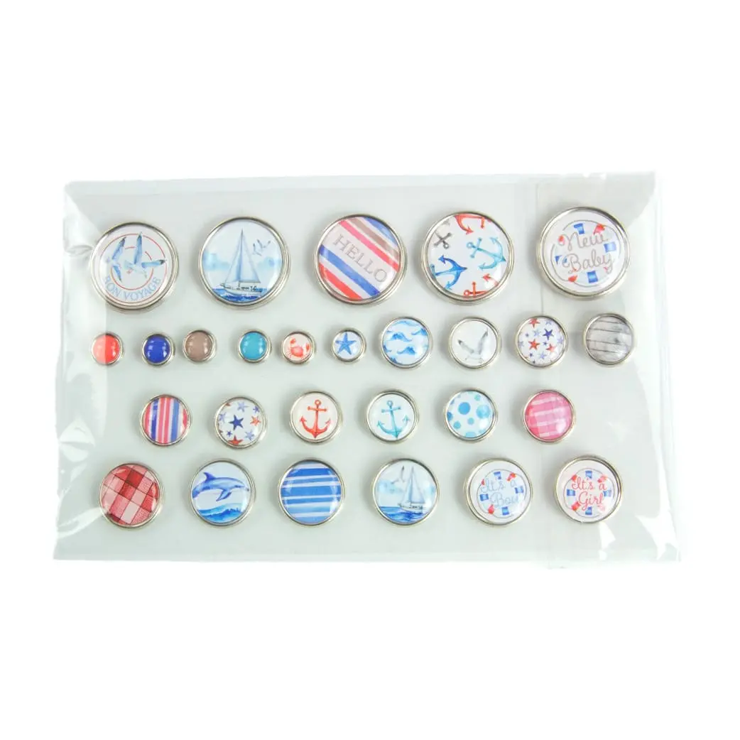 kit 104 - Sail Away Domed Embellishments - 5961E