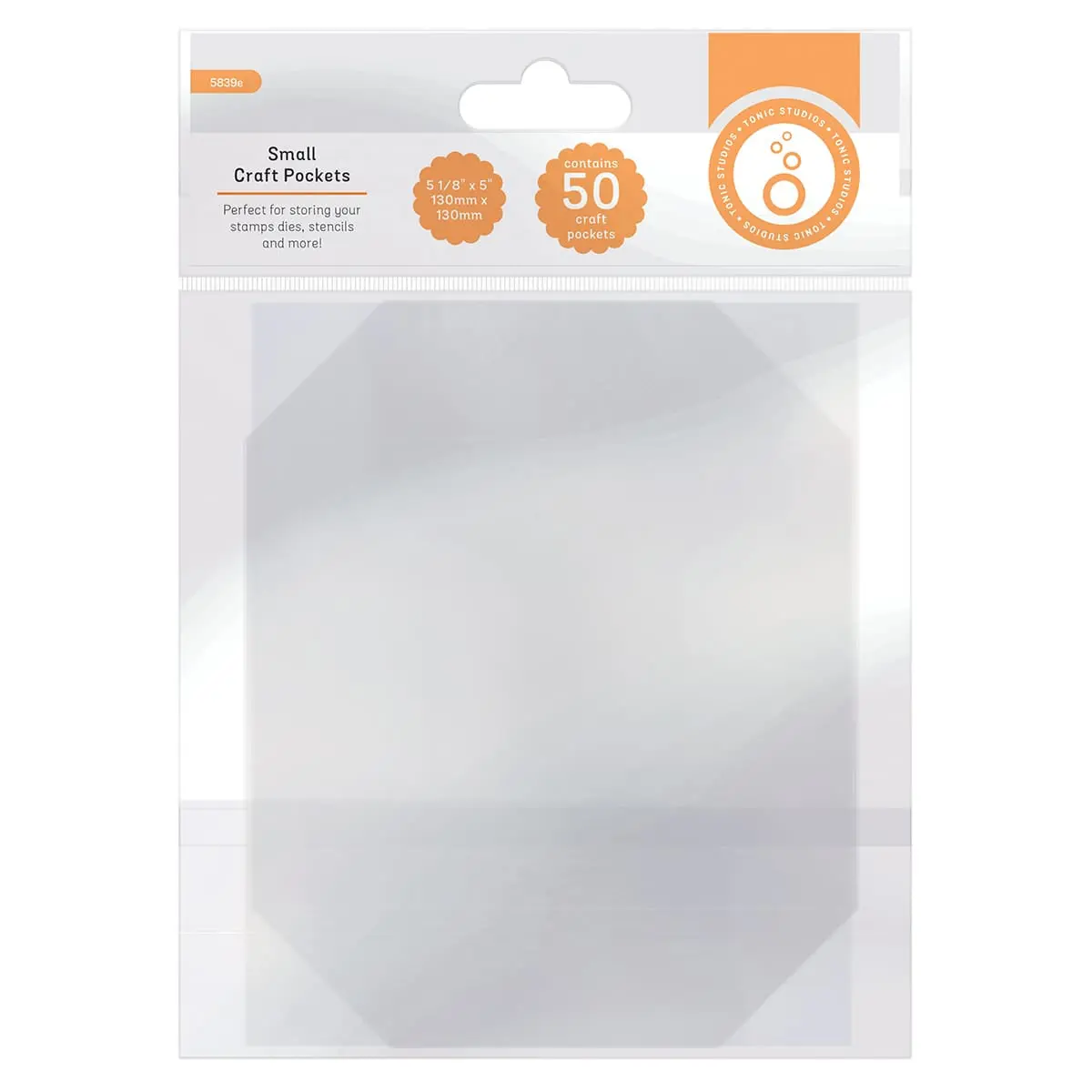 5.1" x 5.1" Small Craft Storage Pockets - 50 Pack
