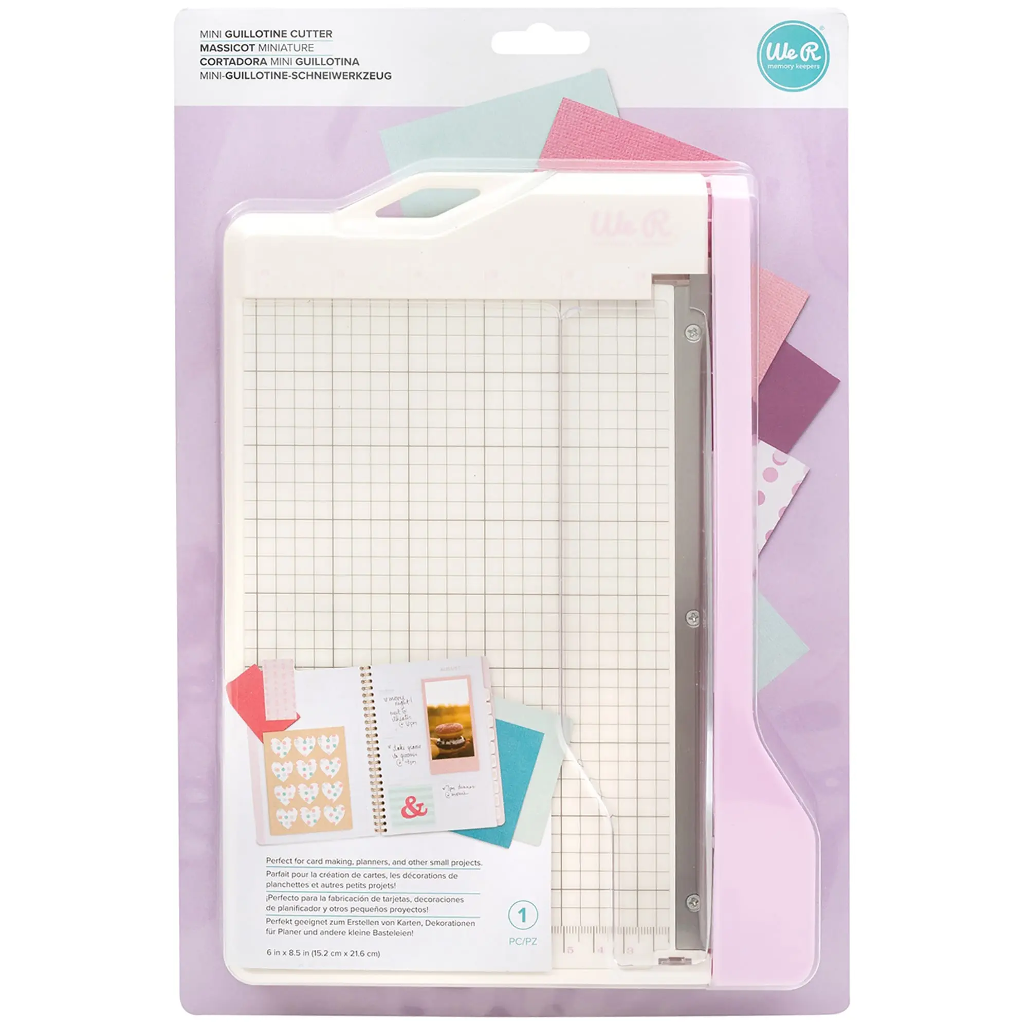 We R Makers - Lilac Mini Guillotine Cutter - 6" x 8.5"