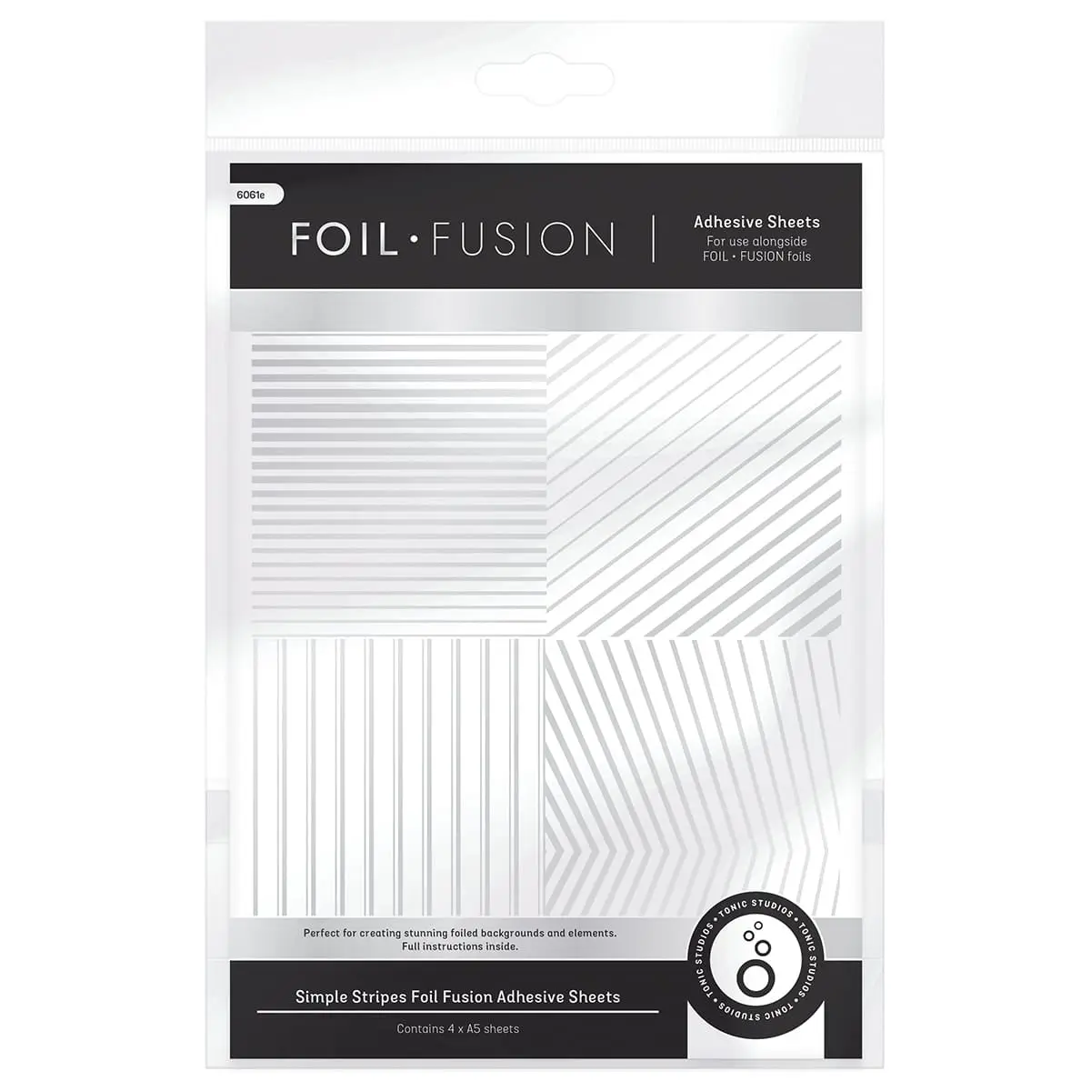 Foil Fusion - Simple Stripes Adhesive Sheets - 6061e