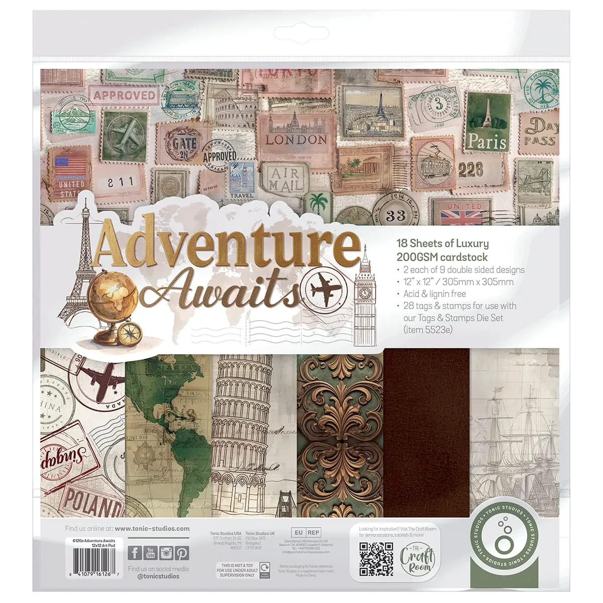 Adventure Awaits 12" x 12" Patterned Paper Pad - 6126e