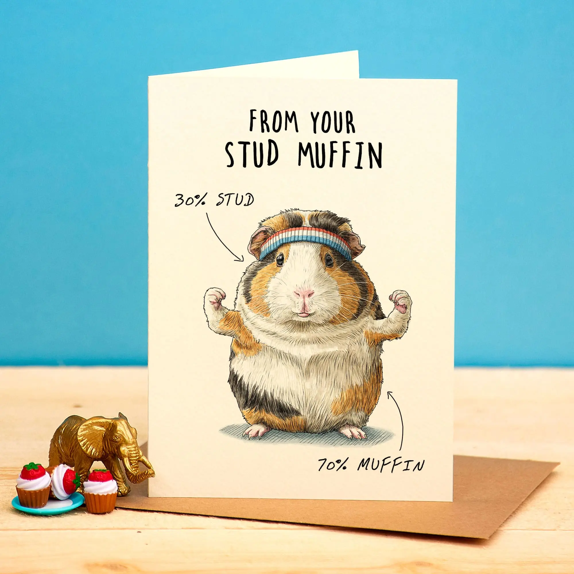 Stud Muffin Karte - Valentinstagskarte