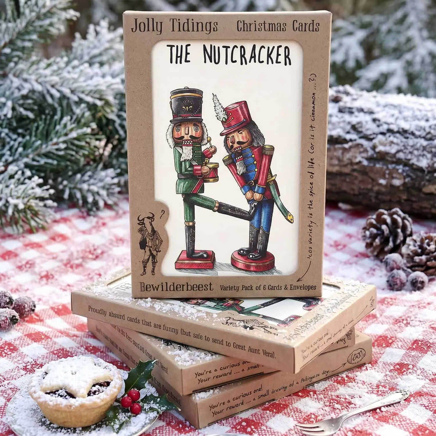Jolly Tidings Set - Set of Six (A6) Christmas Cards