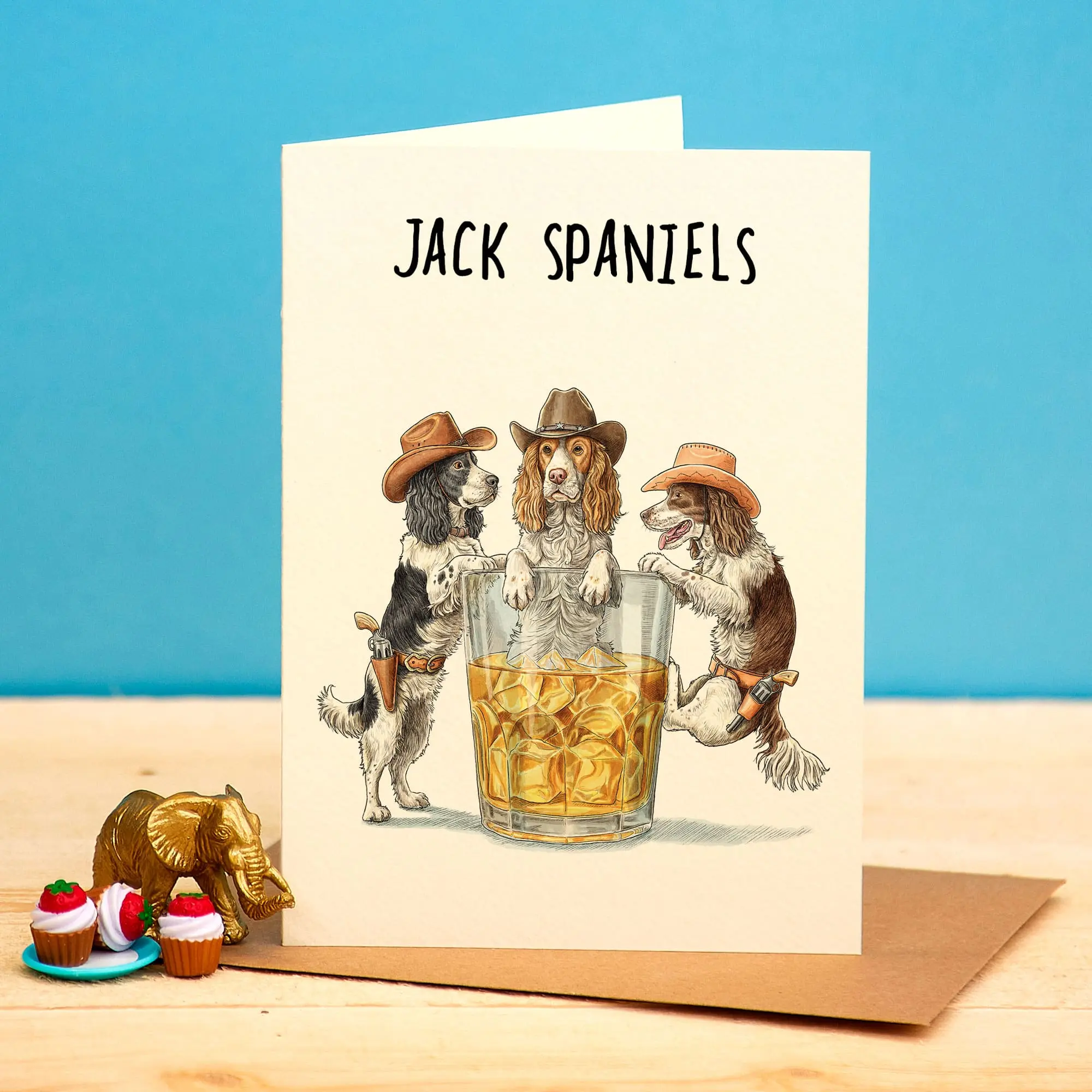 Jack Spaniels Karte - Lustige Hundekarte