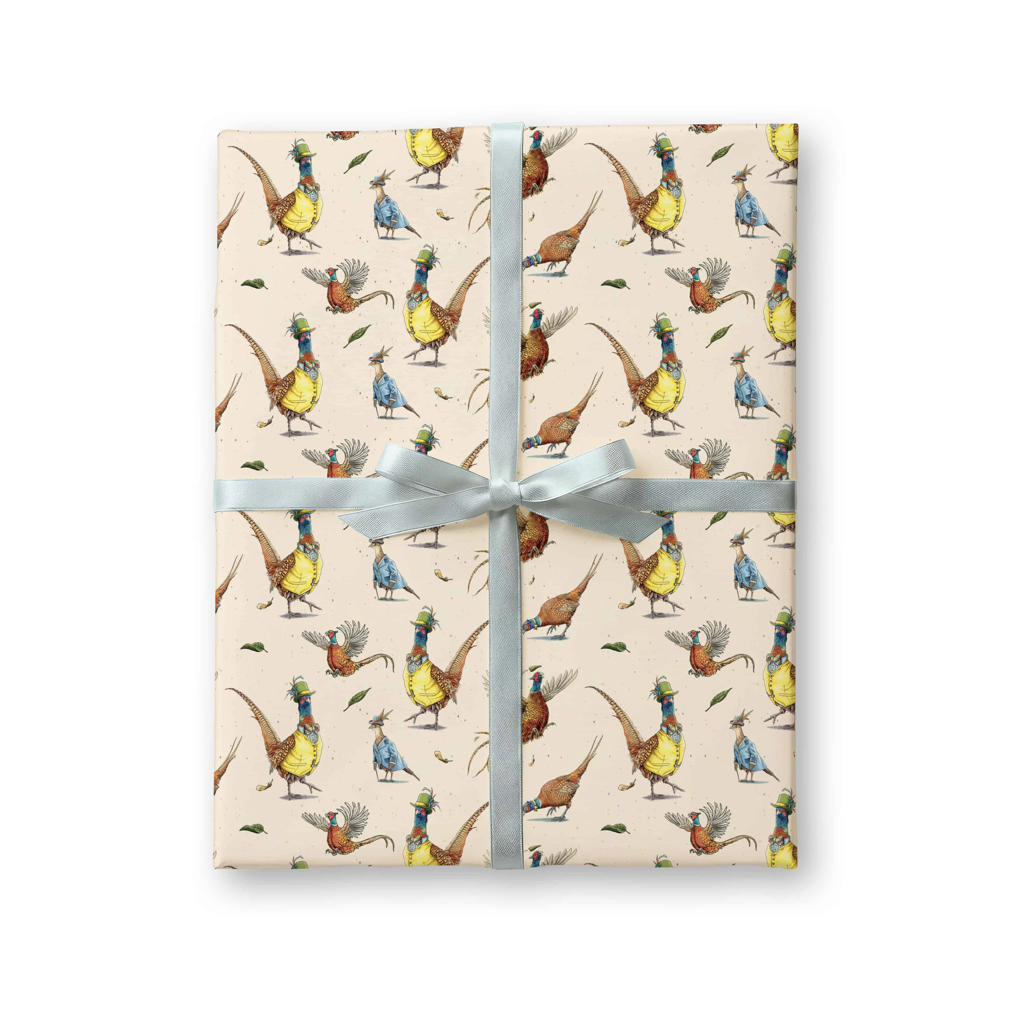 Fasanenförmig verpacktes Geschenkpapier