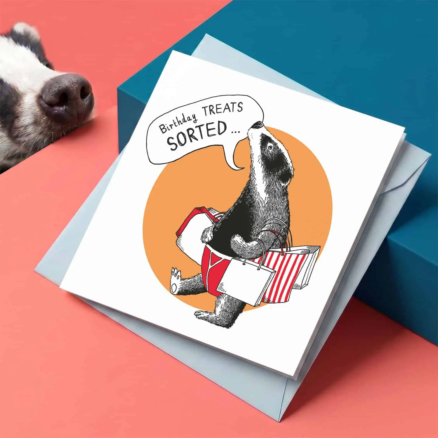Badger Treats Karte von Jimbobart - Lustige Geburtstagskarte