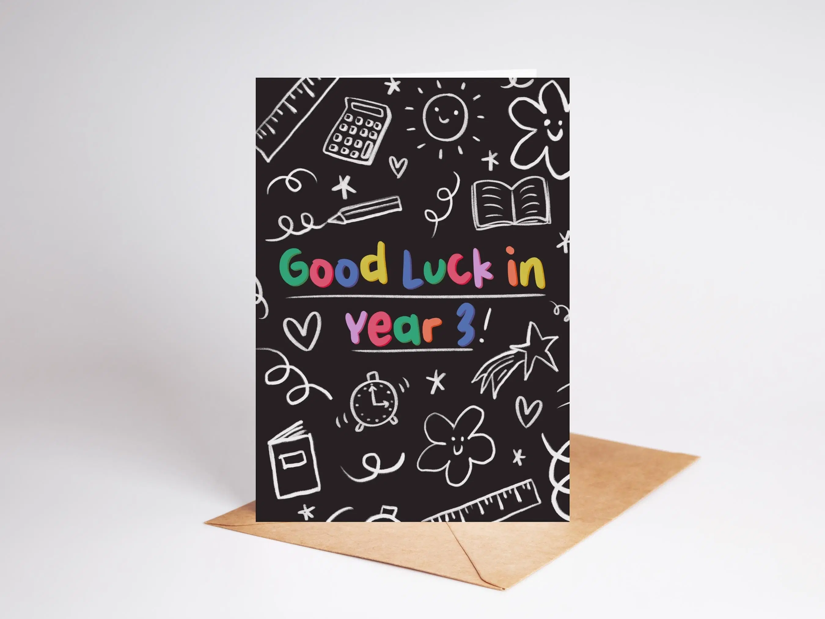 Good Luck in Year 3 | School Card
