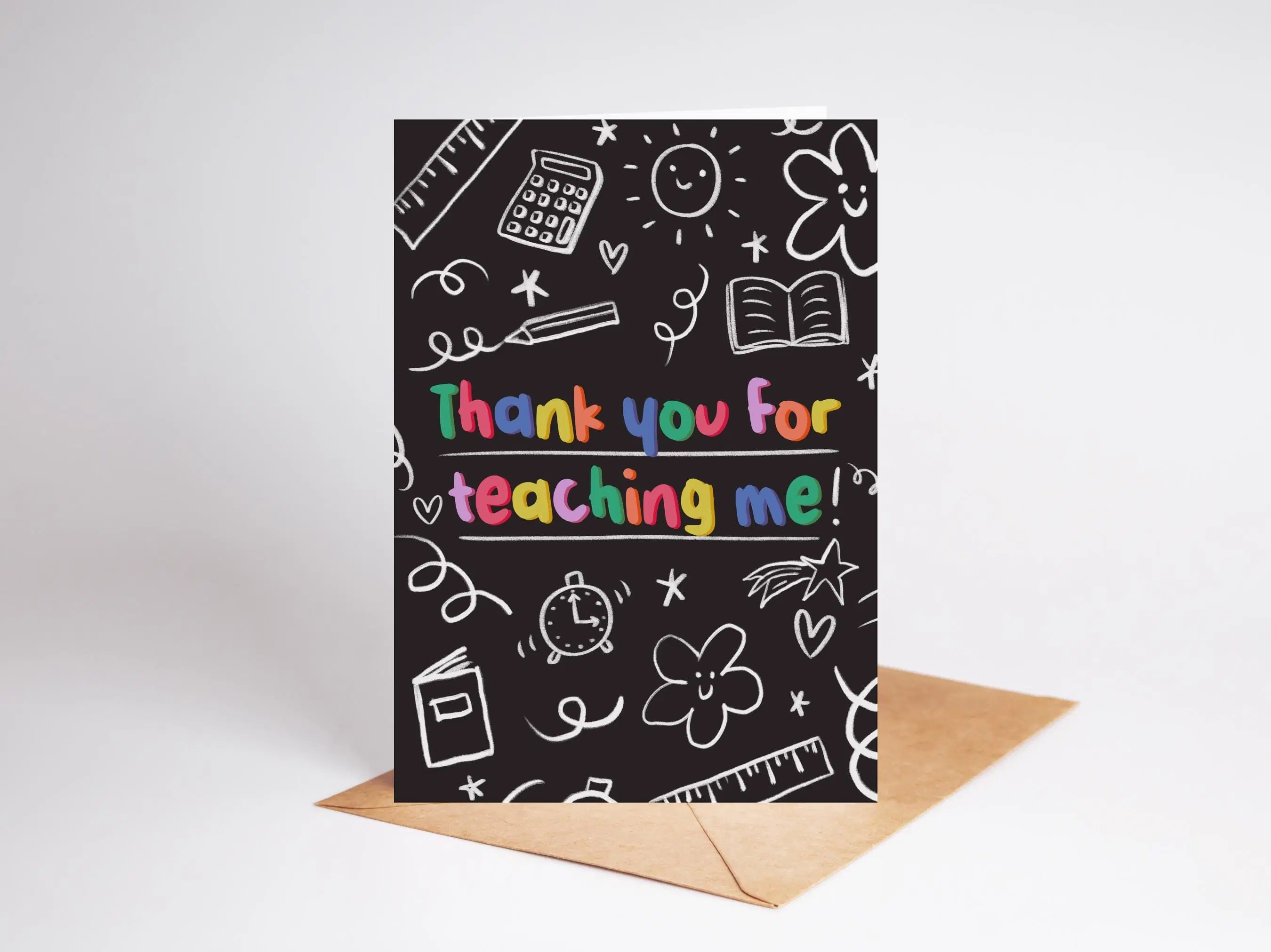 Thank You For Teaching Me | School Card