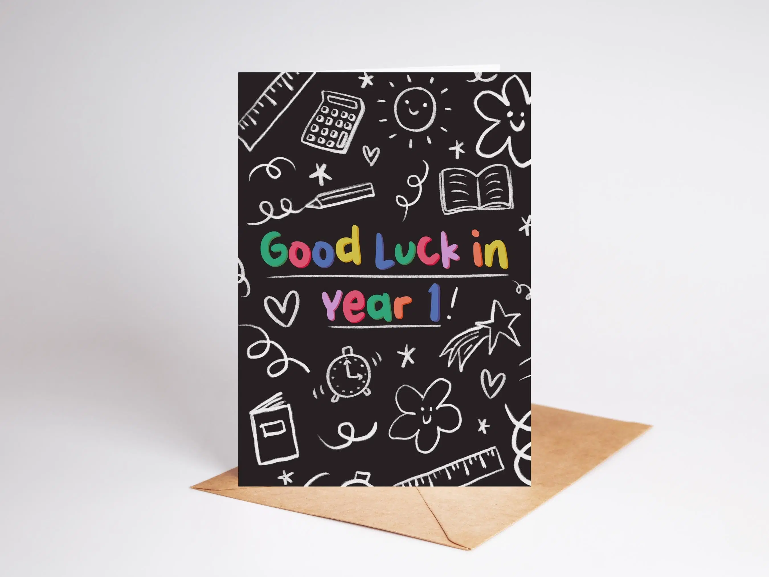 Good Luck in Year 1 | School Card
