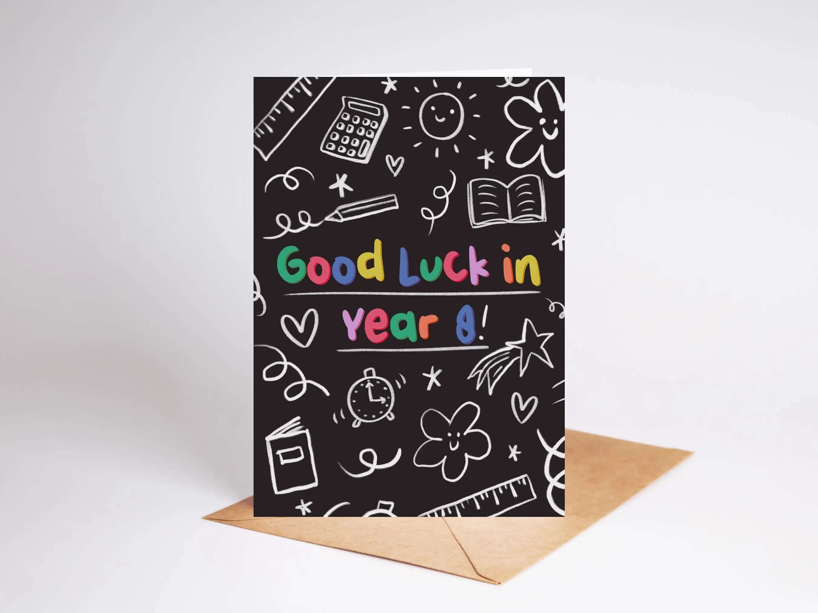 Good Luck in Year 8 | School Card