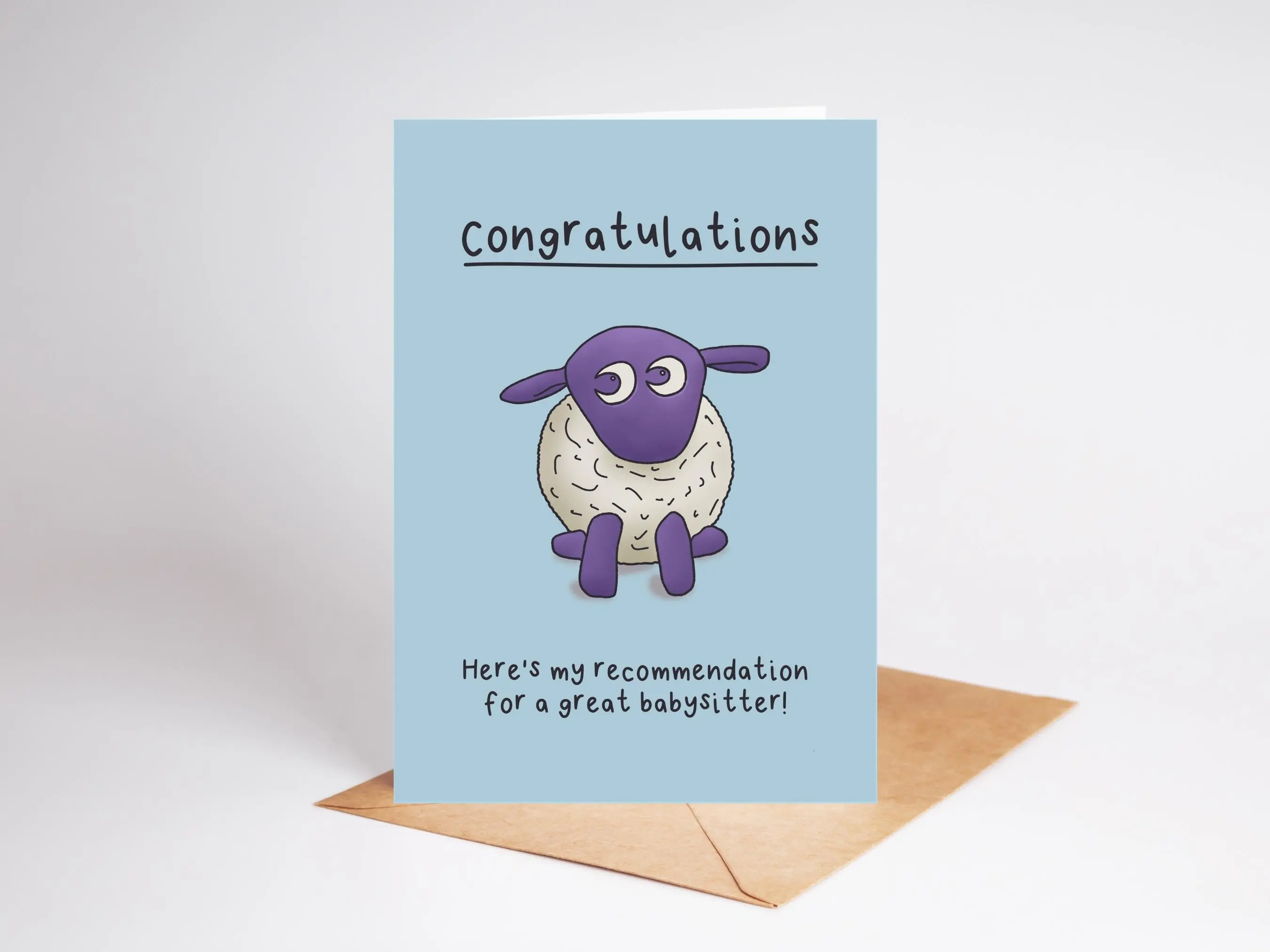 Ewan the Dream Sheep | New Baby Congratulations Card