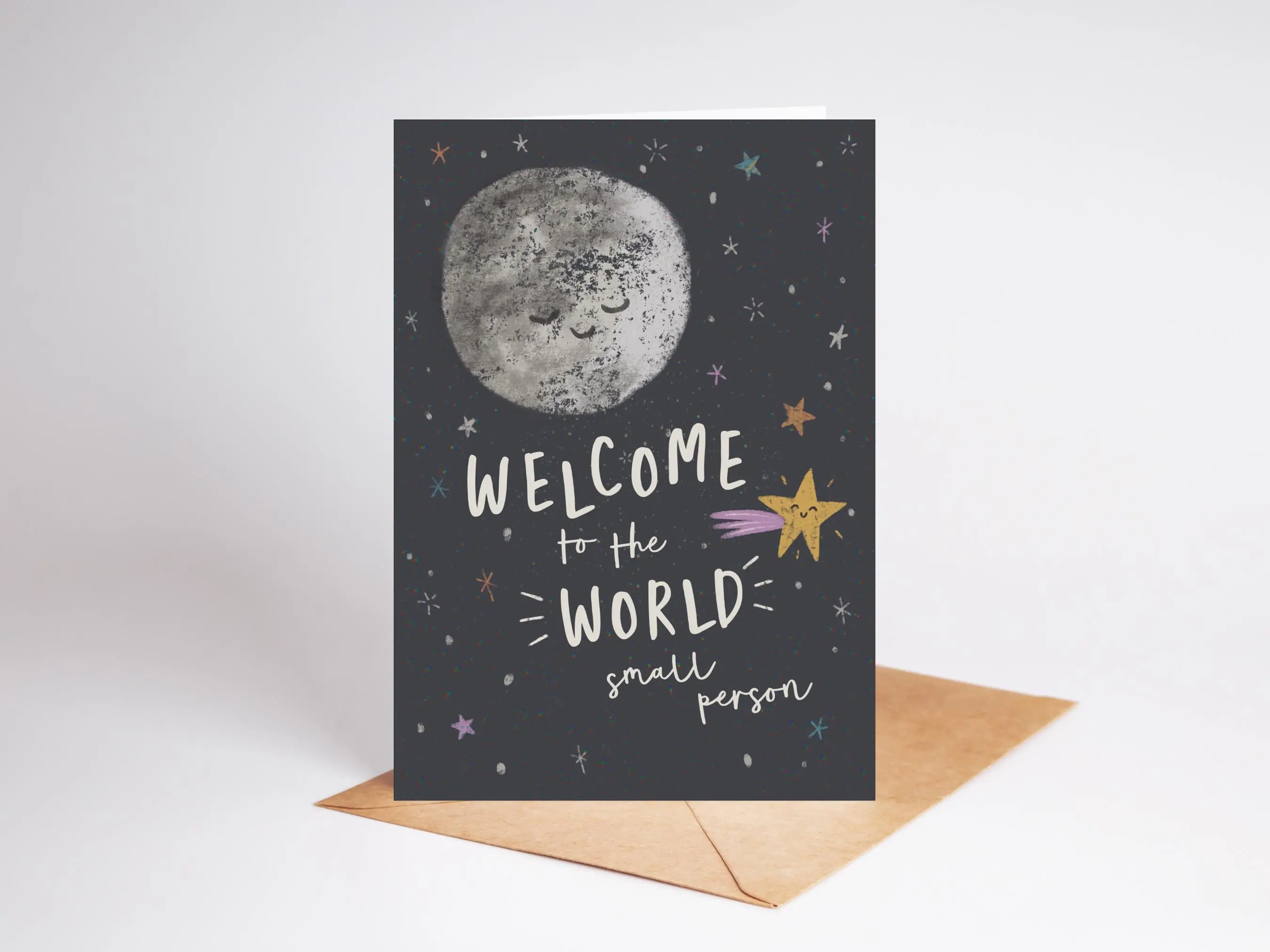 Welcome To The World Small Person | New Baby Card