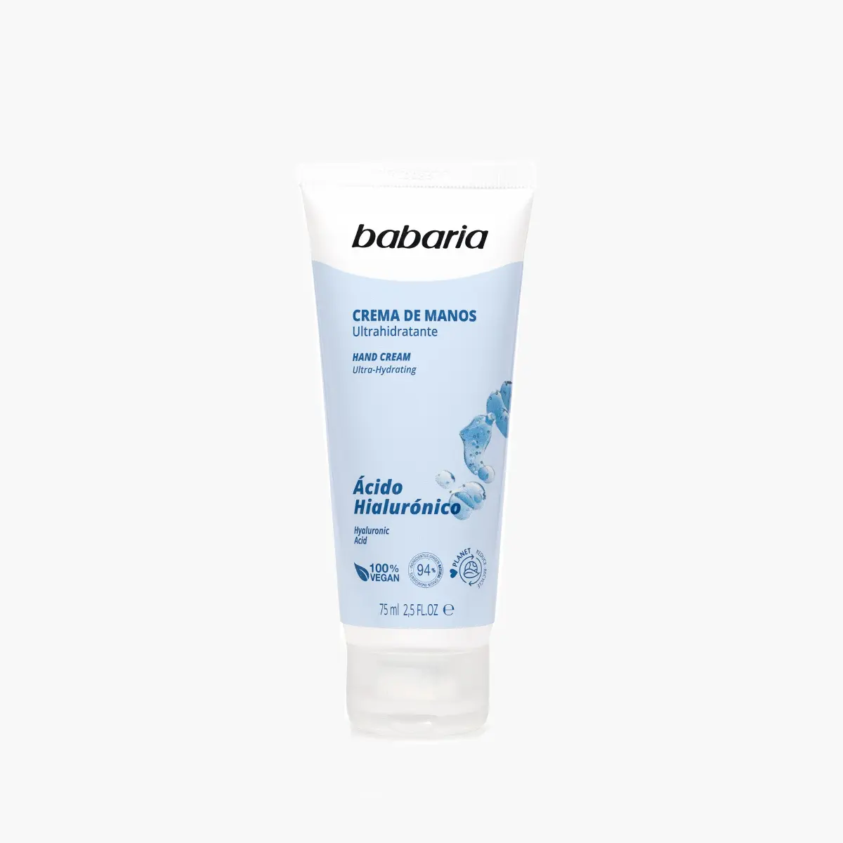 Babaria - Ultra-moisturising hand cream with hyaluronic acid