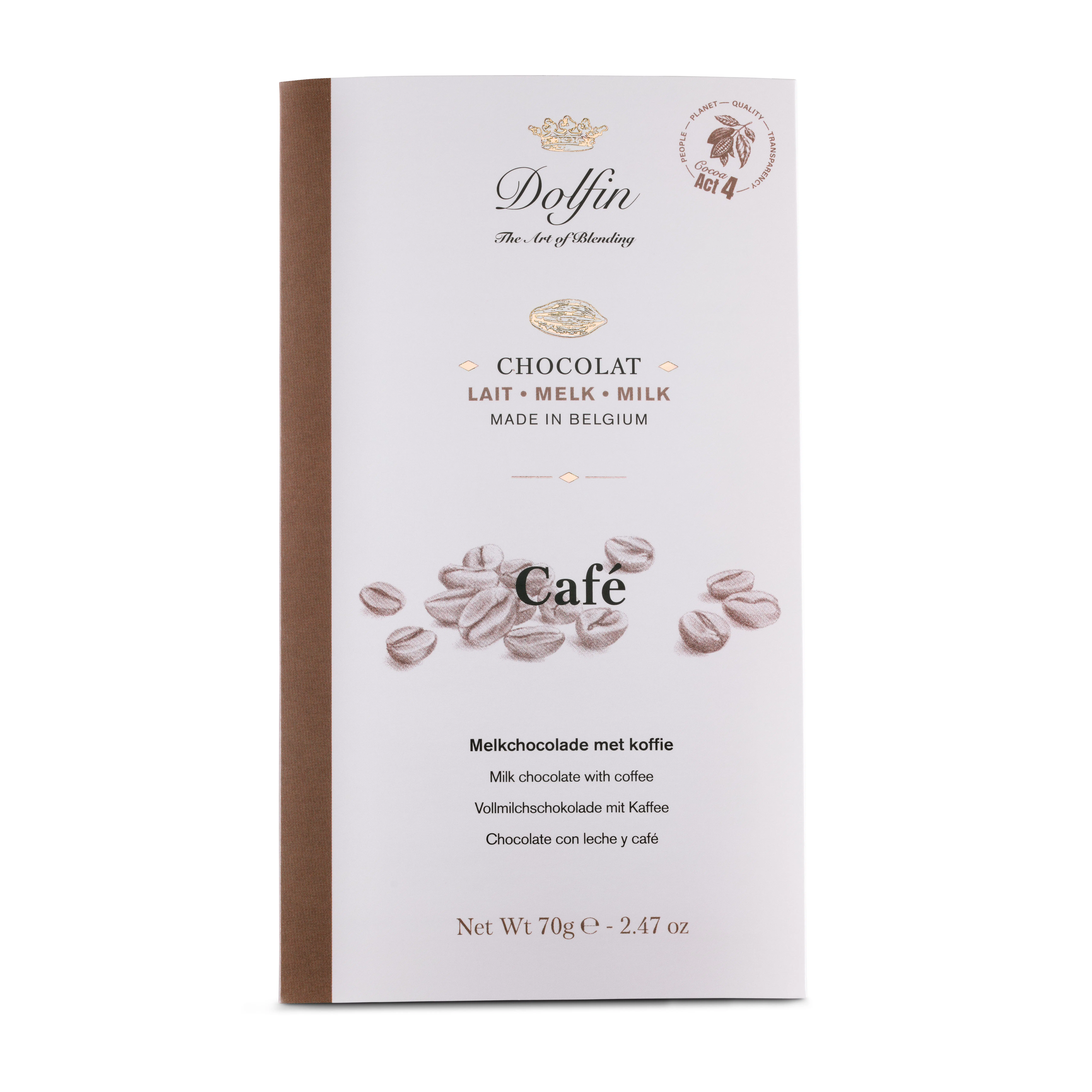 Tablette de Chocolat au Lait & café – 70 g
